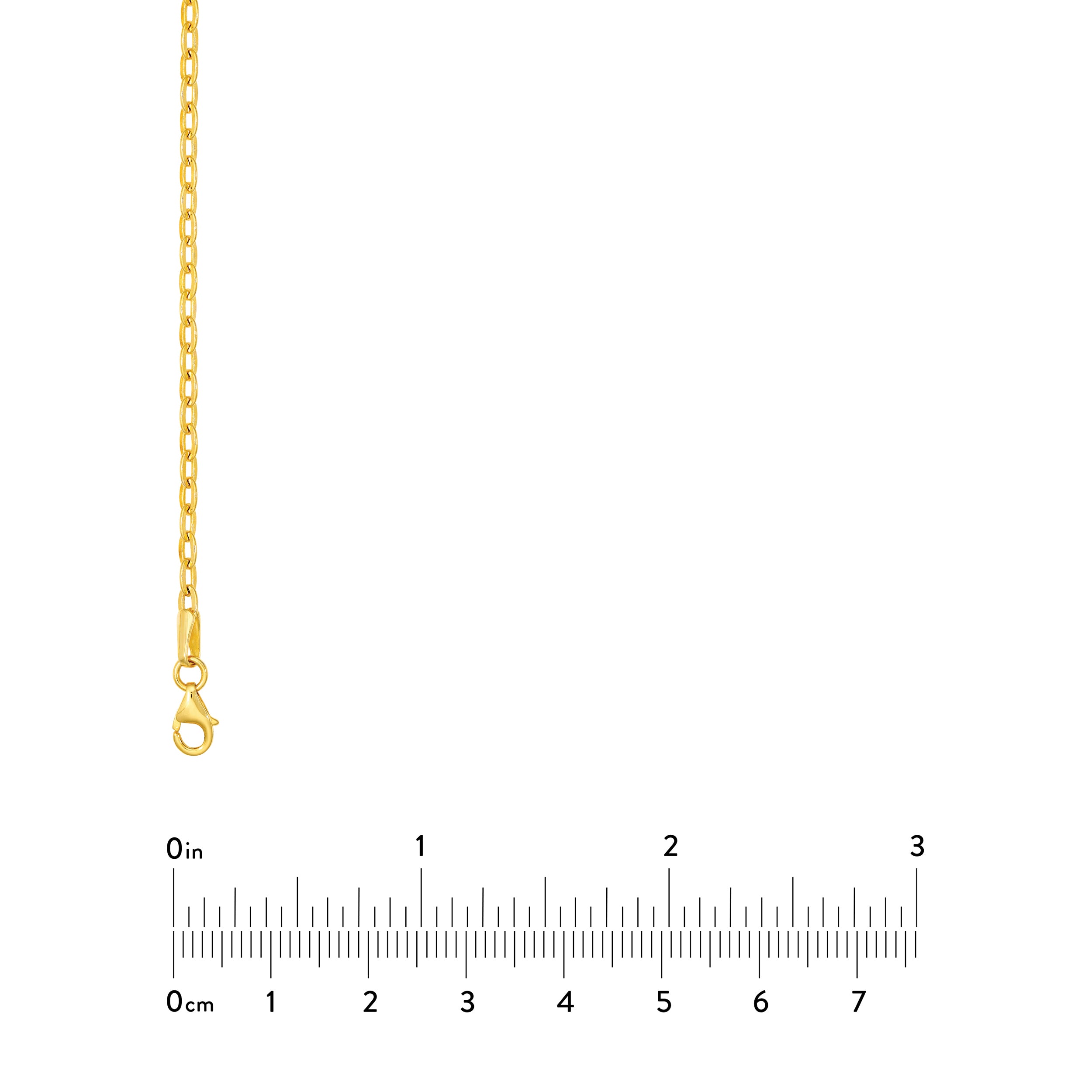 14K Yellow Gold 2.30mm Brill Forzentina Chain