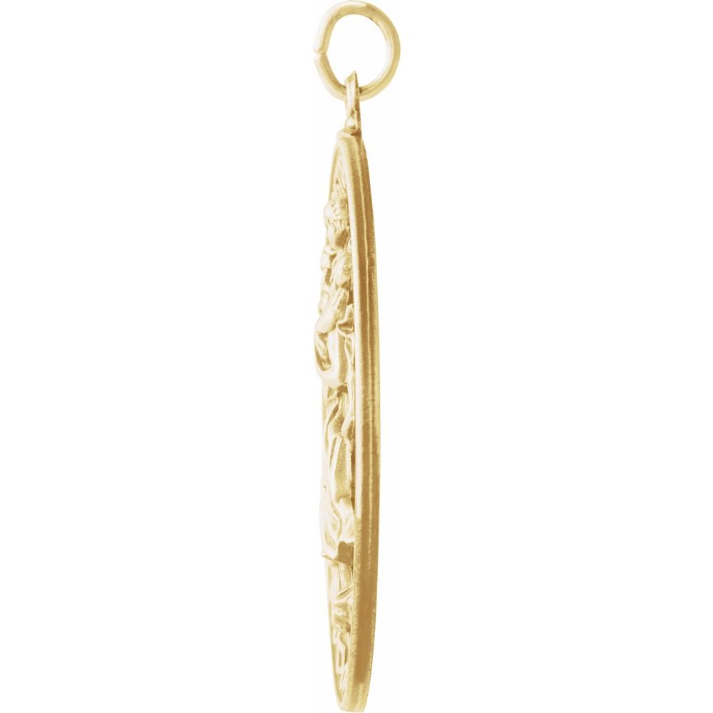 14K Yellow Gold St. Christopher Medal