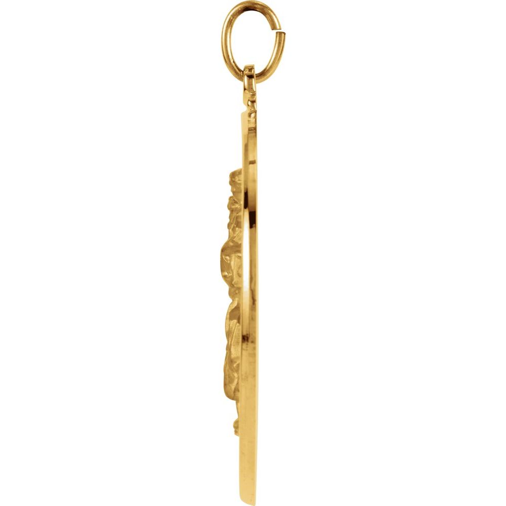 14K Yellow Gold St. Christopher Medal