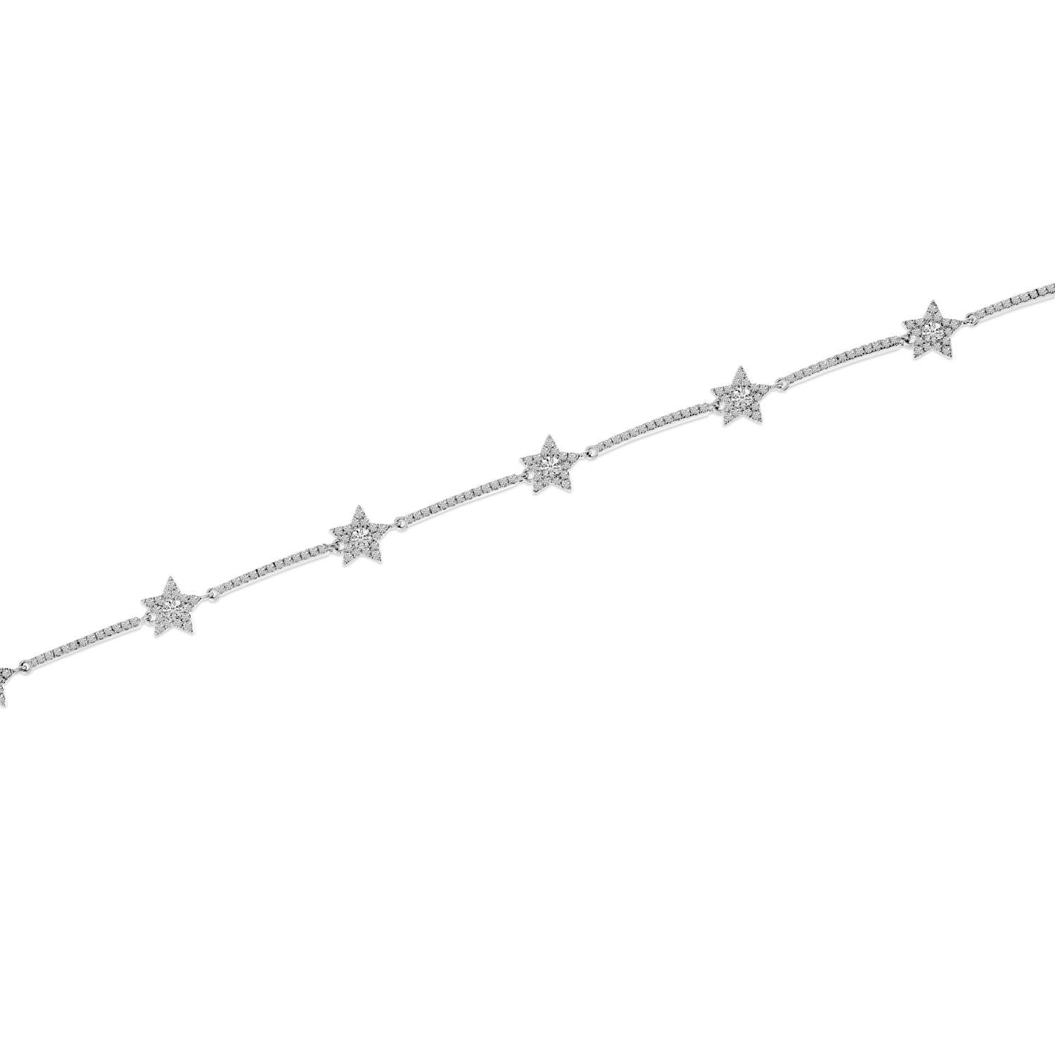 14K Gold Diamond Star Bracelet Birmingham Jewelry Bracelet Birmingham Jewelry 