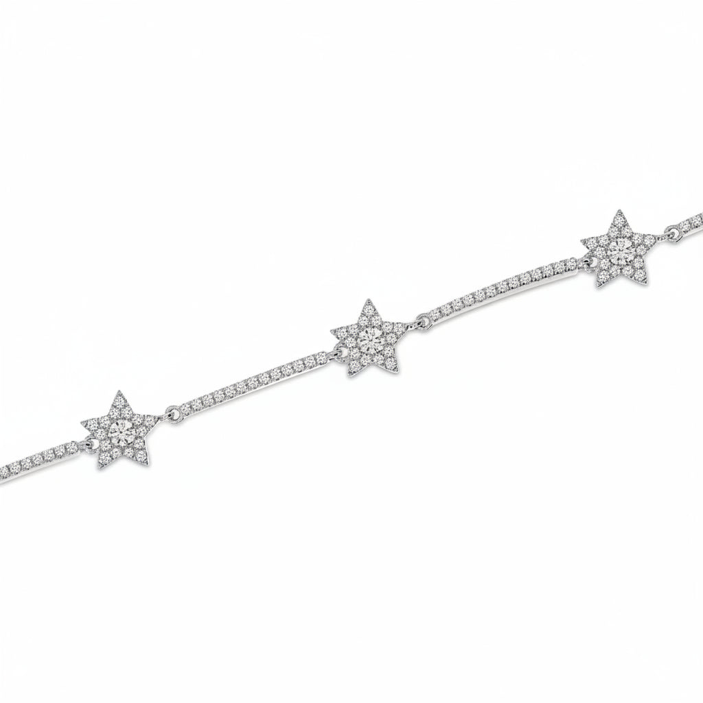 14K Gold Diamond Star Bracelet Birmingham Jewelry Bracelet Birmingham Jewelry 
