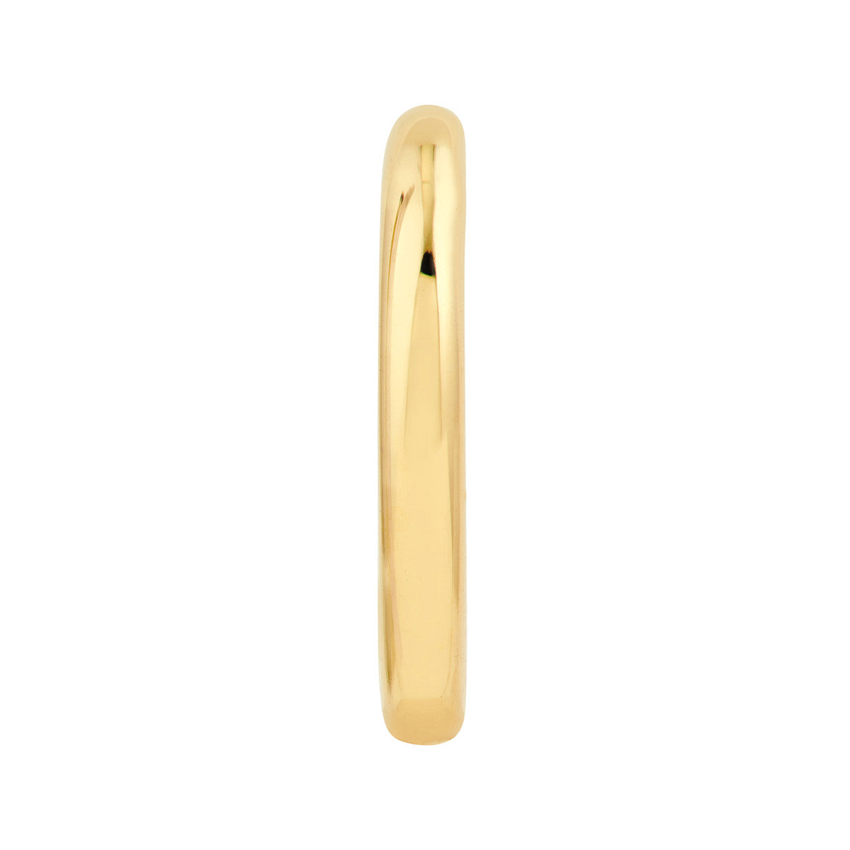 14K Yellow Gold 15.00mm Large J Hoop Earring