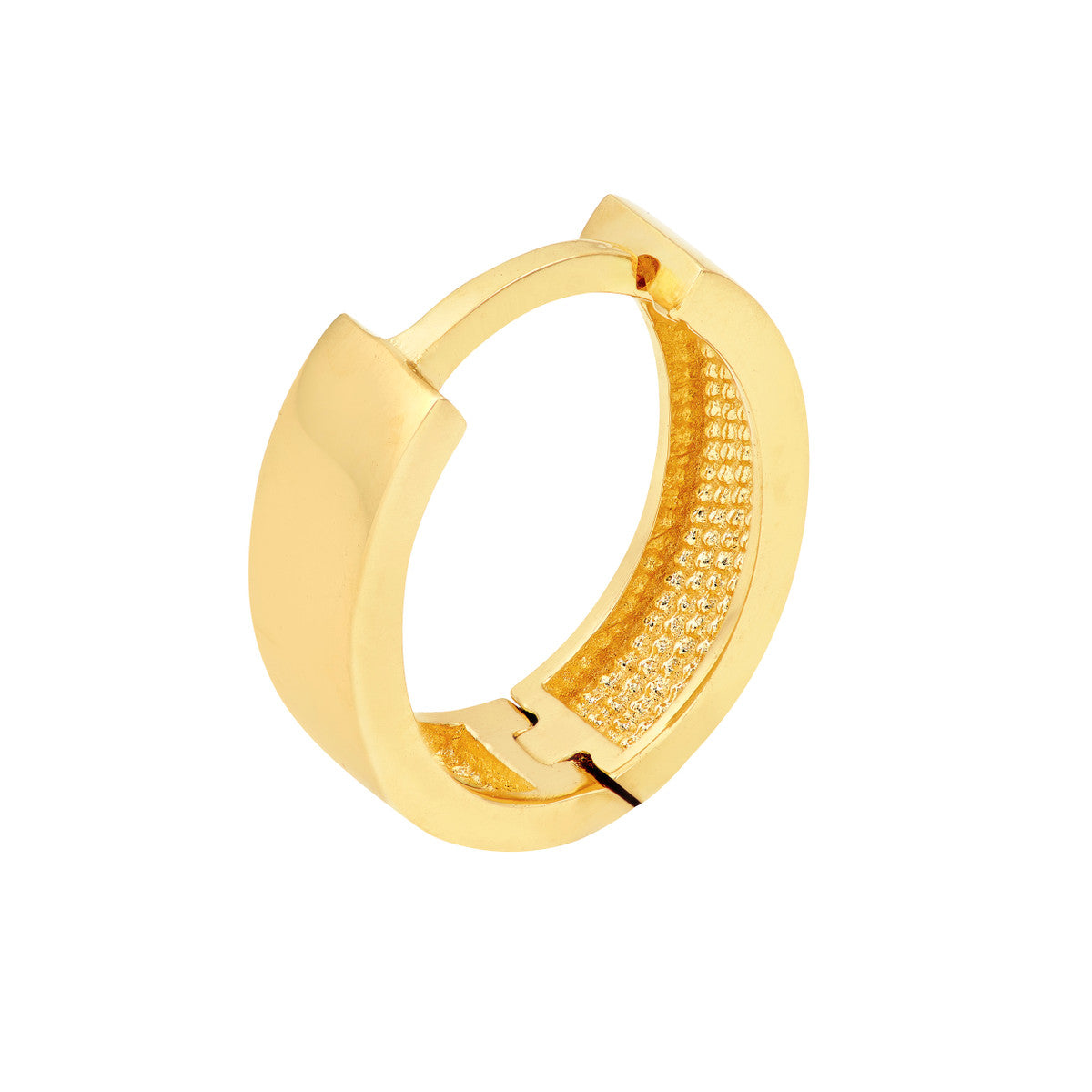 14K Yellow Gold 3.50mm Oval Hoop Earrings Birmingham Jewelry Earrings Birmingham Jewelry 