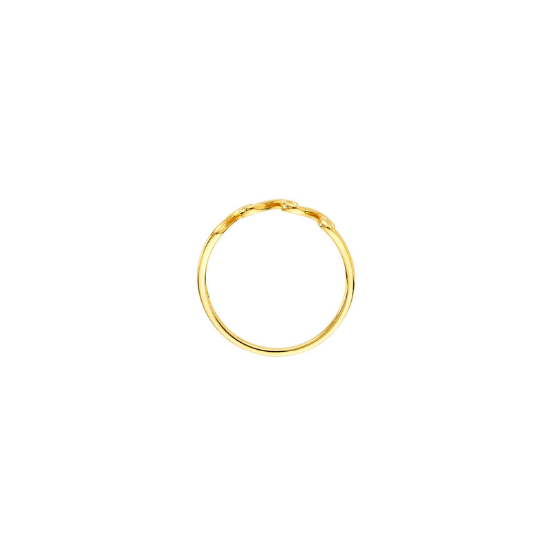 14K Yellow Gold Triple Wave Ring