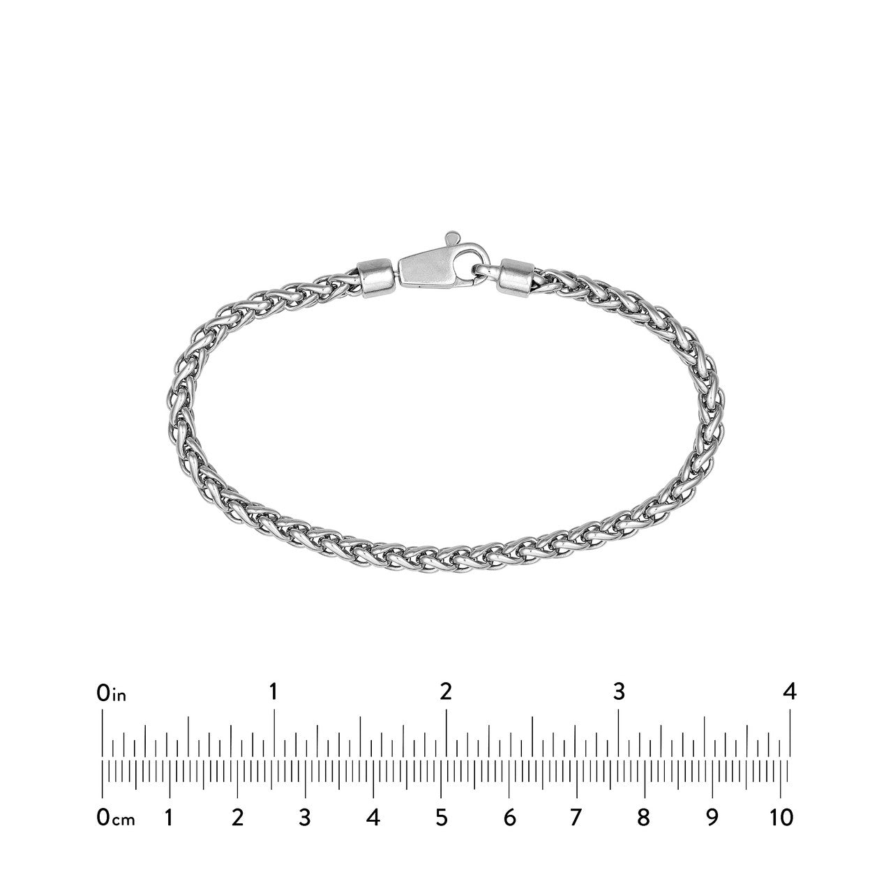 Sterling Silver 4.30mm Half Round Spiga Chain Bracelet Birmingham Jewelry Bracelet Birmingham Jewelry 