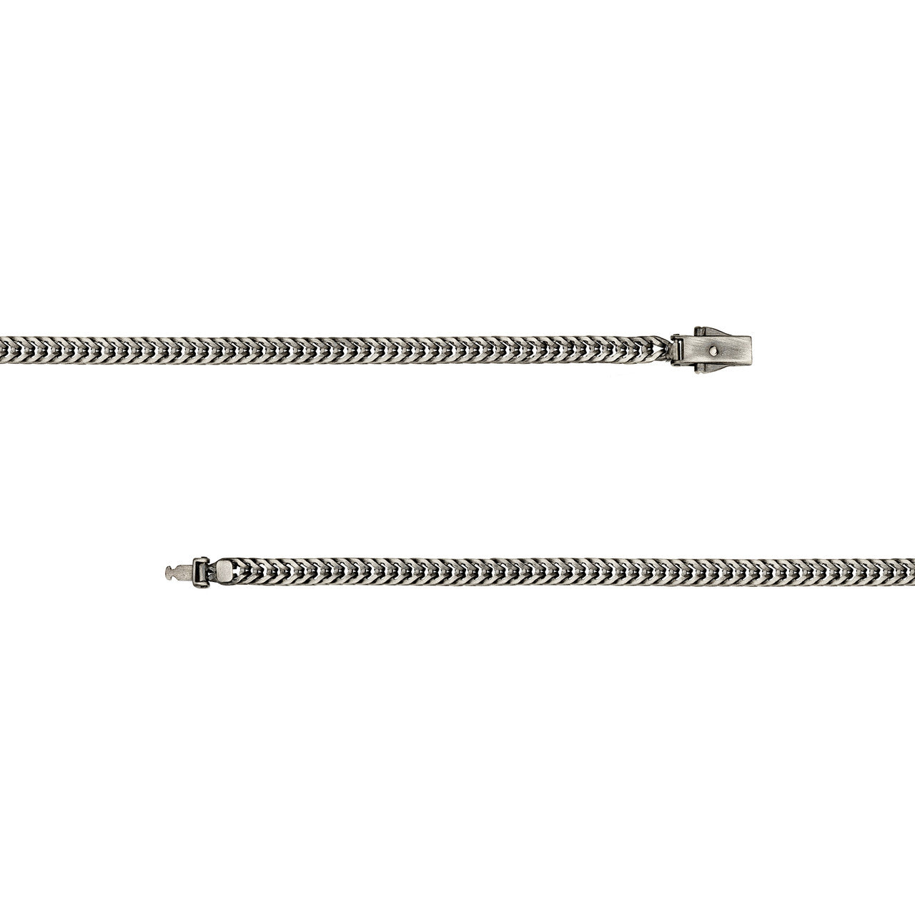 Sterling Silver 4.40mm Foxtail Chain Bracelet