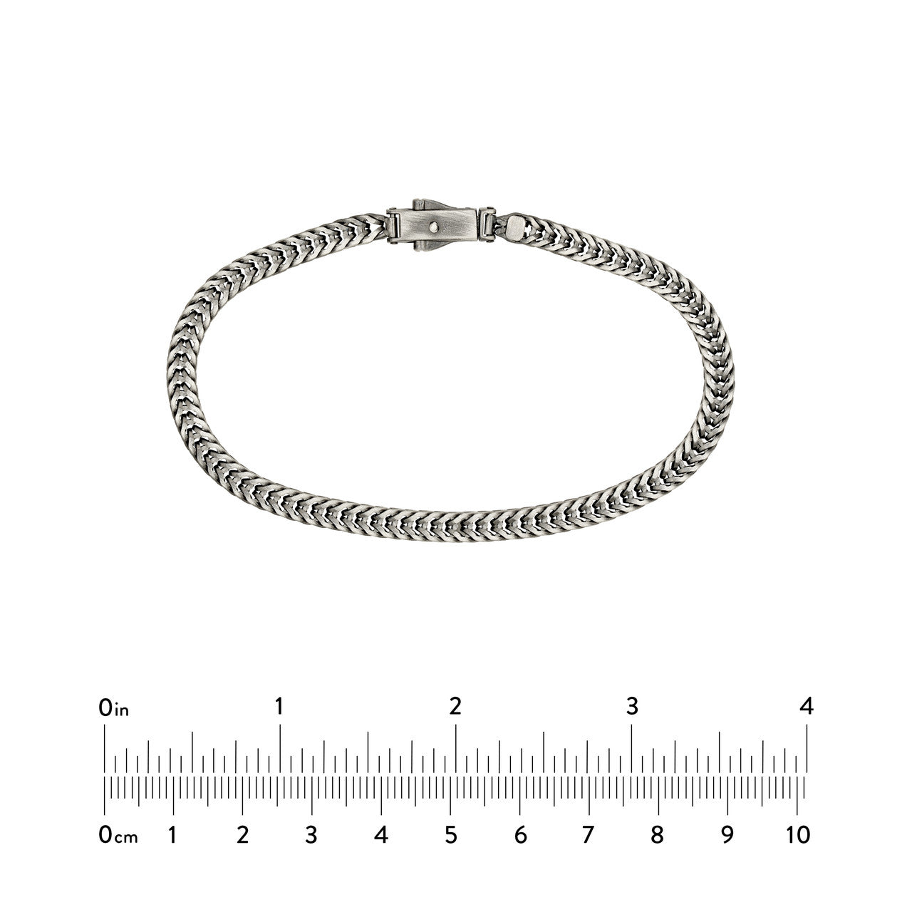 Sterling Silver 4.40mm Foxtail Chain Bracelet