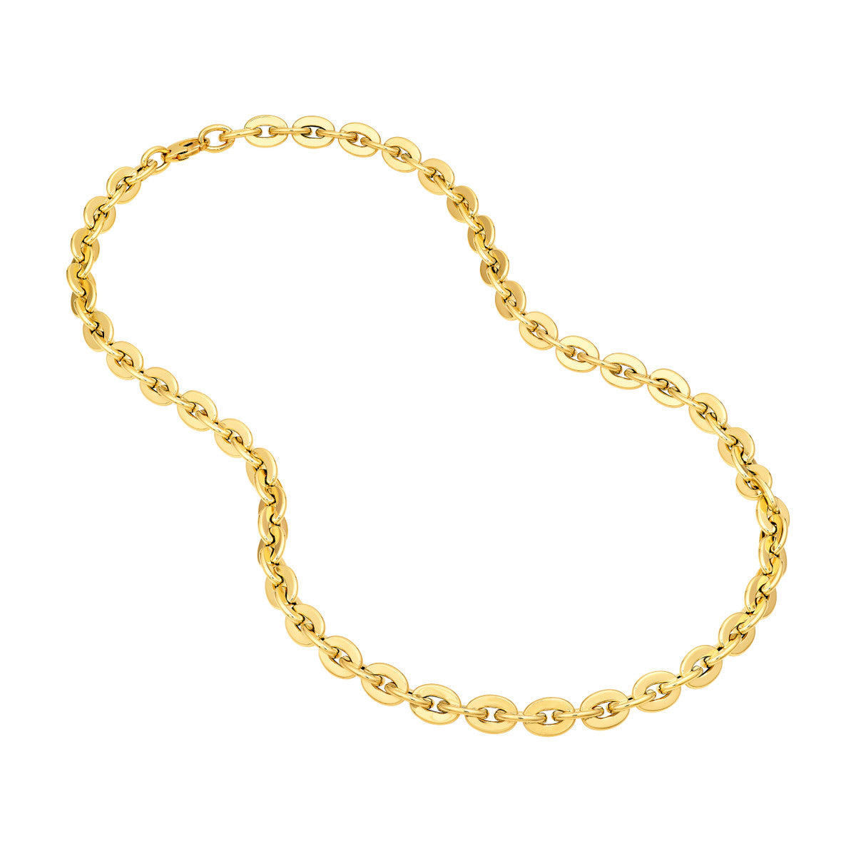 14K Yellow Gold Hollow Oval Link Chain Birmingham Jewelry Gold Chain Birmingham Jewelry 