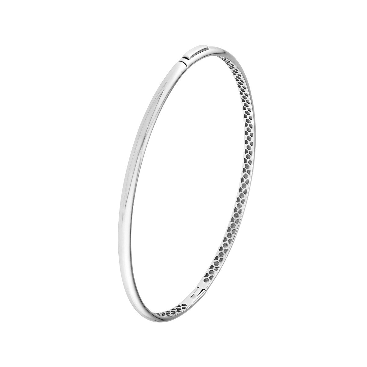 14K Gold Classic Thin Dome Bangle