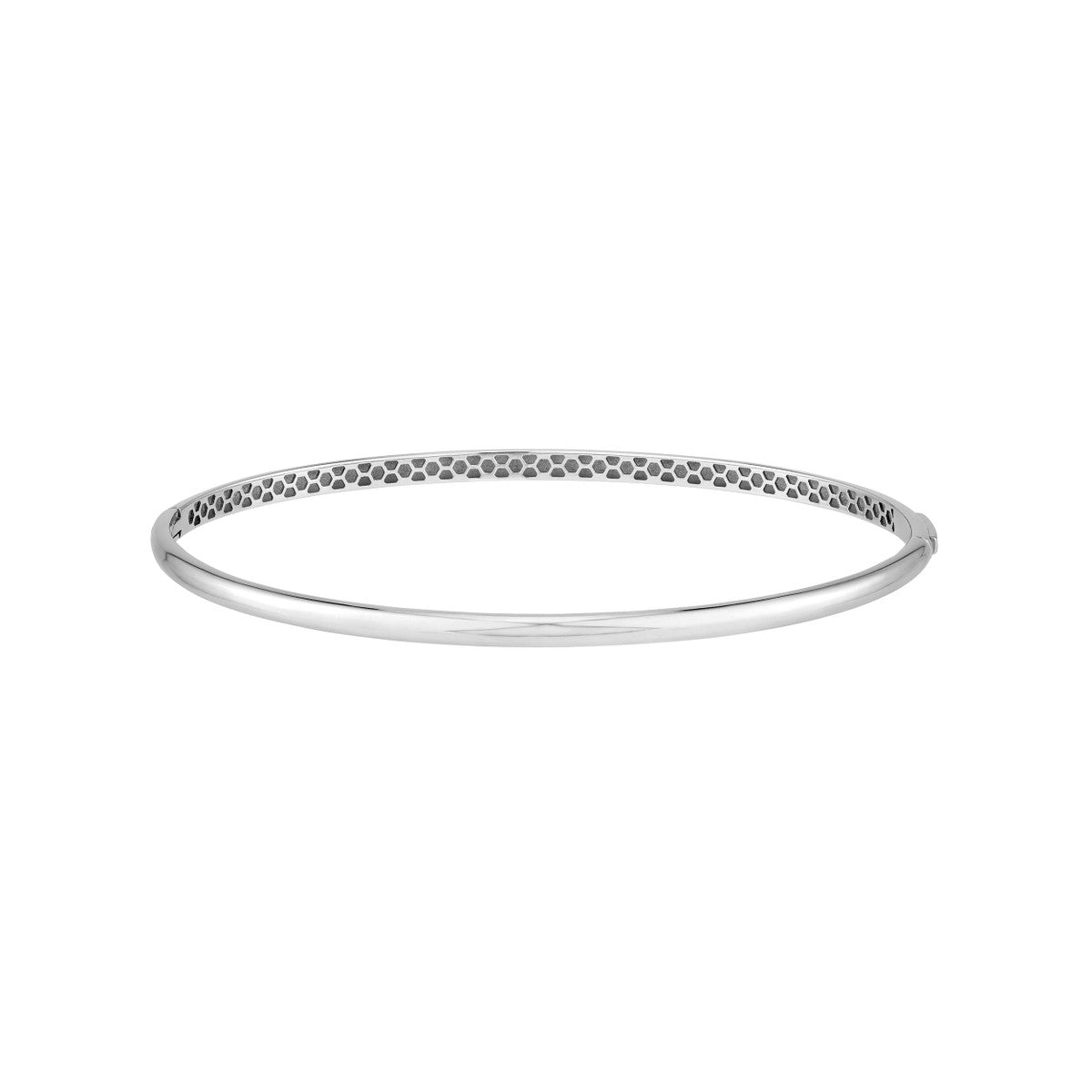 14K Gold Classic Thin Dome Bangle