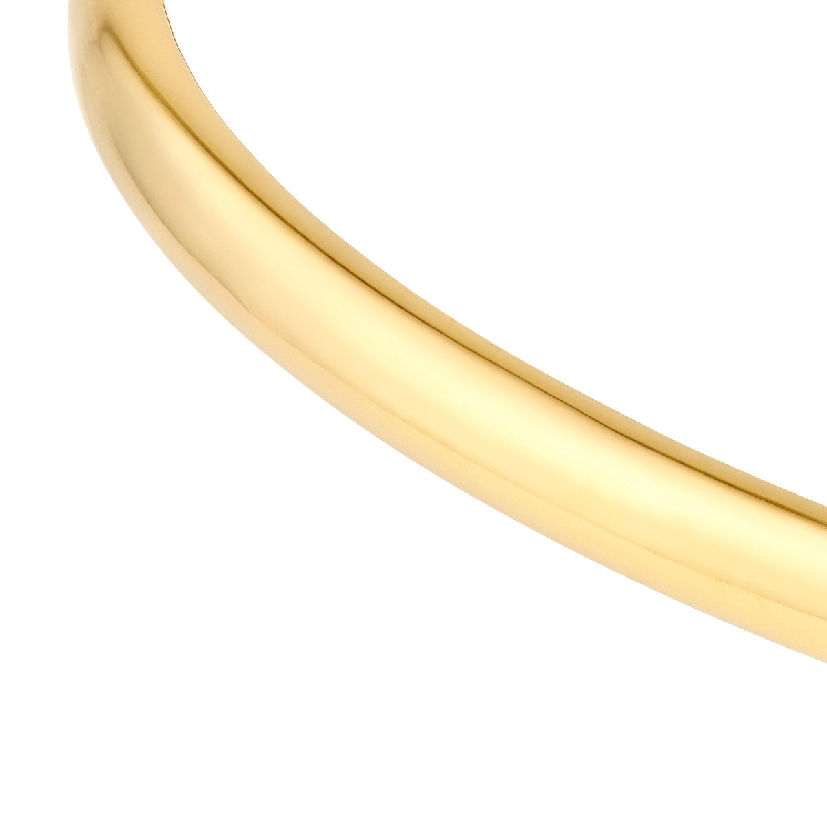14K Gold Classic Thin Dome Bangle