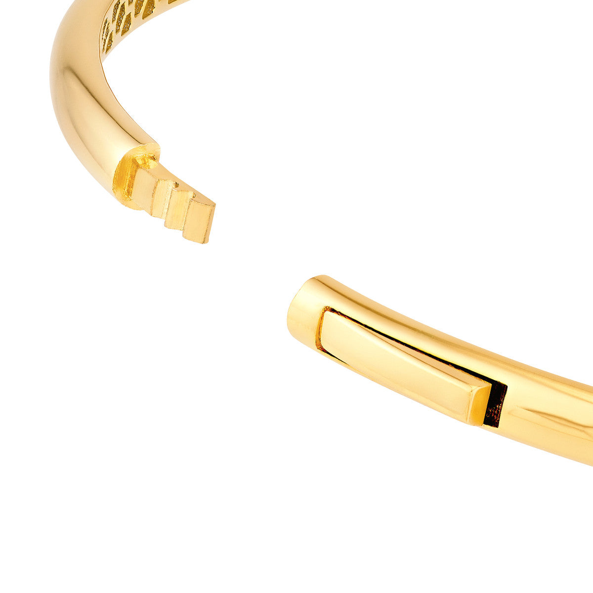 14K Gold Classic Thin Dome Bangle