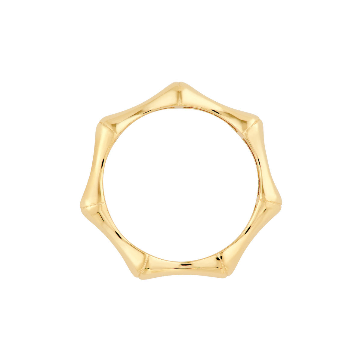 14K Yellow Gold Bamboo Band