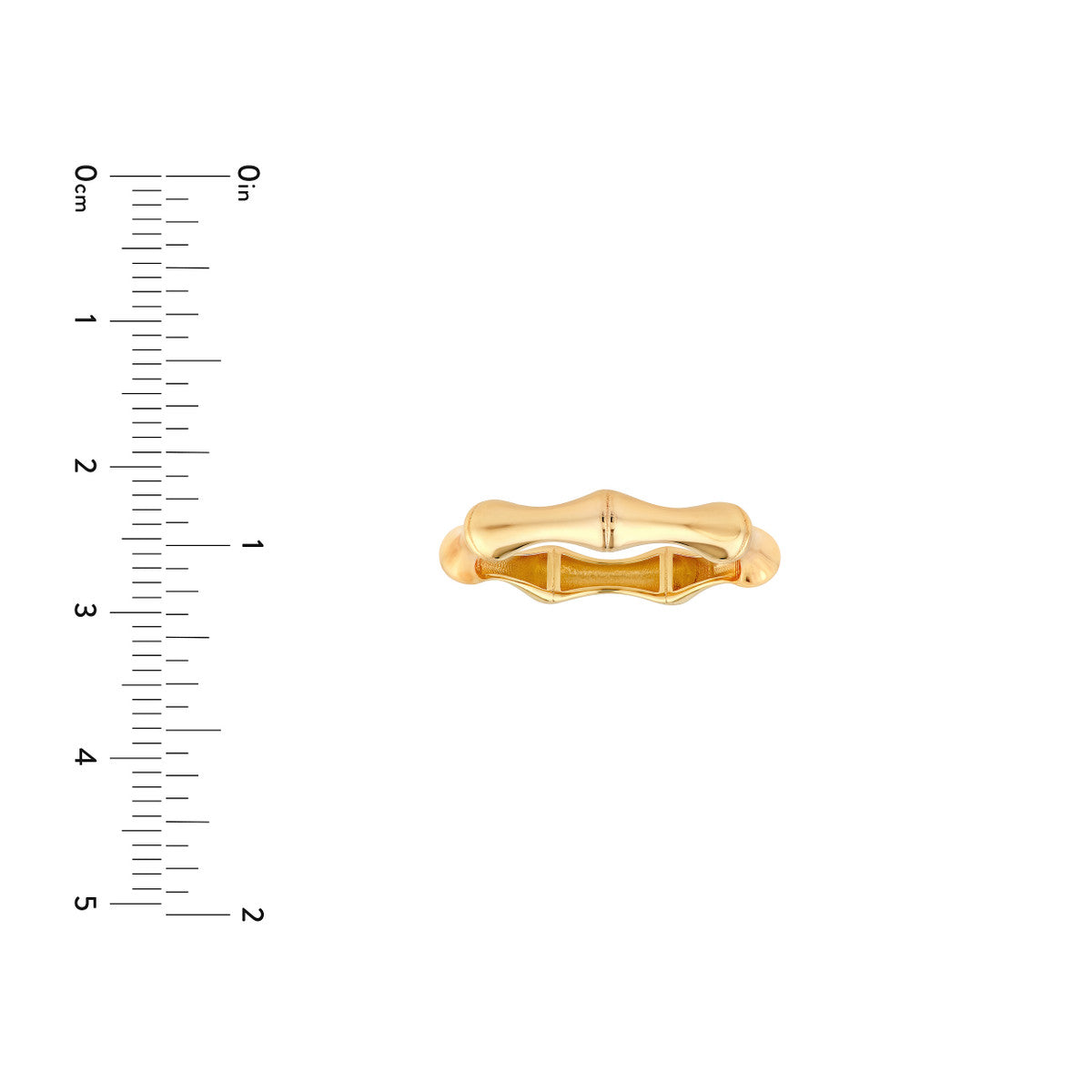 14K Yellow Gold Bamboo Band