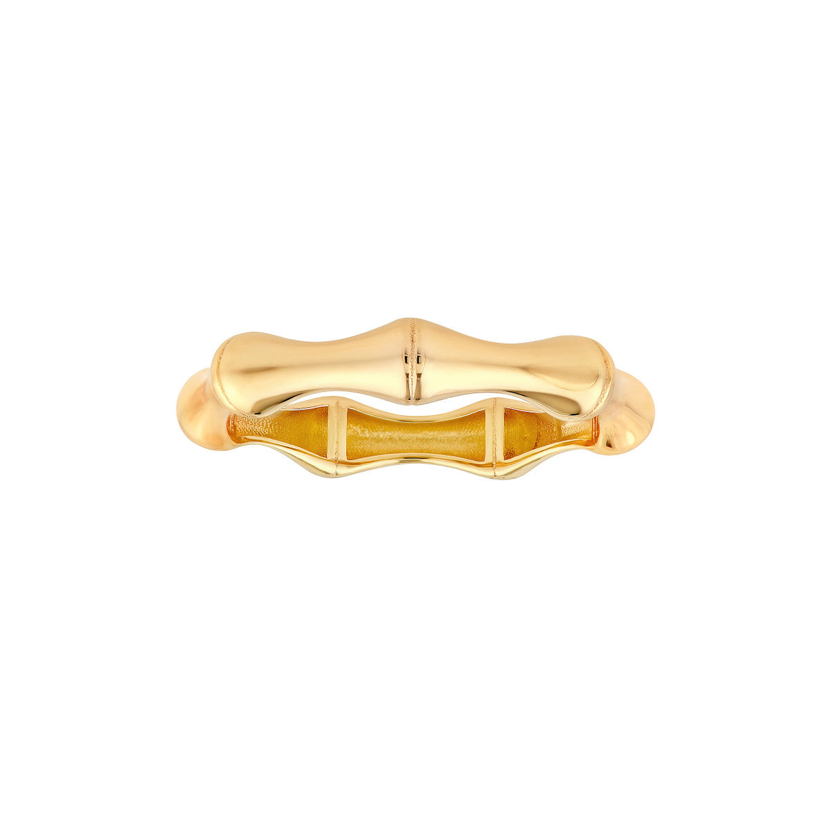 14K Yellow Gold Bamboo Band
