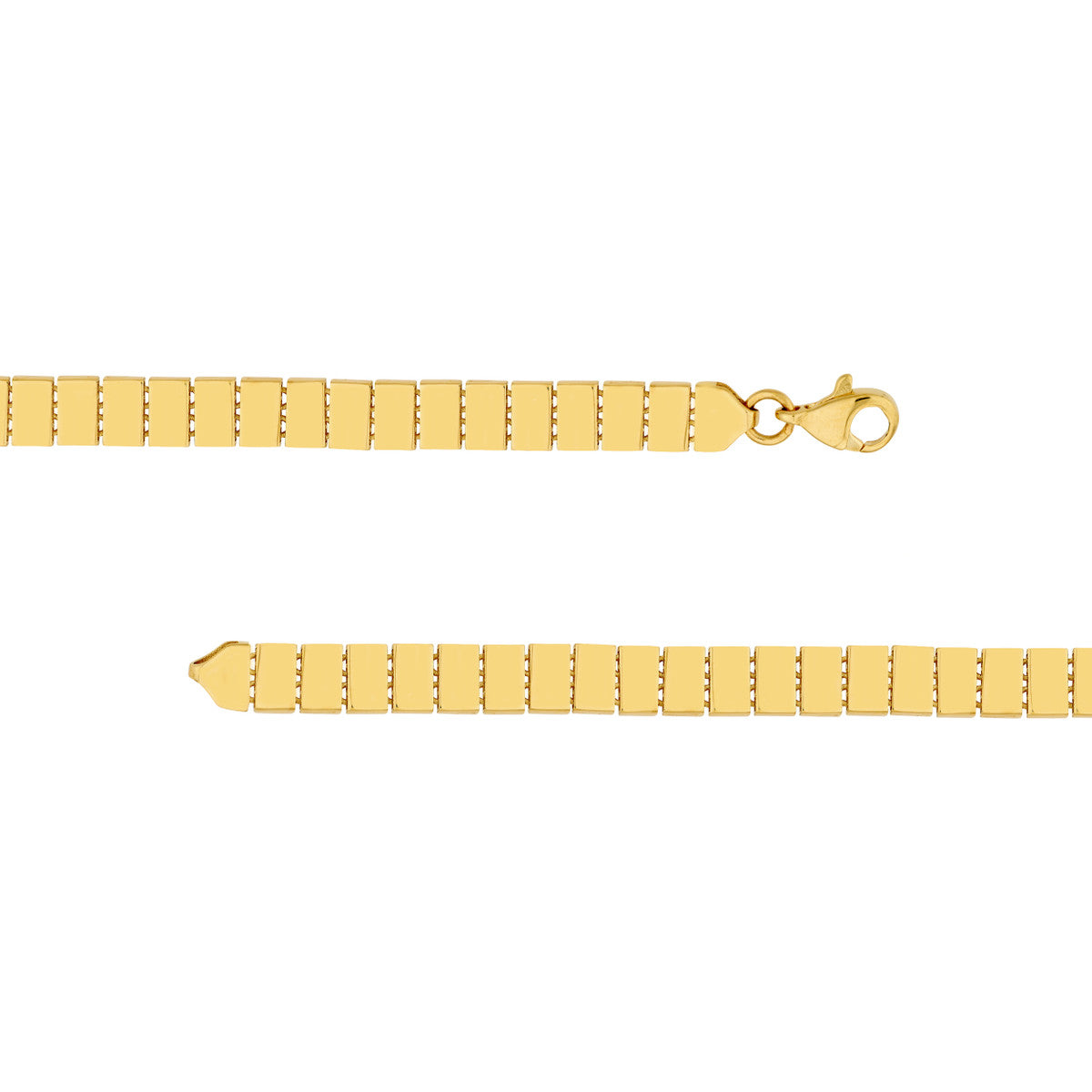 14K Yellow Gold Rectangular Link Bracelet Birmingham Jewelry Bracelet Birmingham Jewelry 