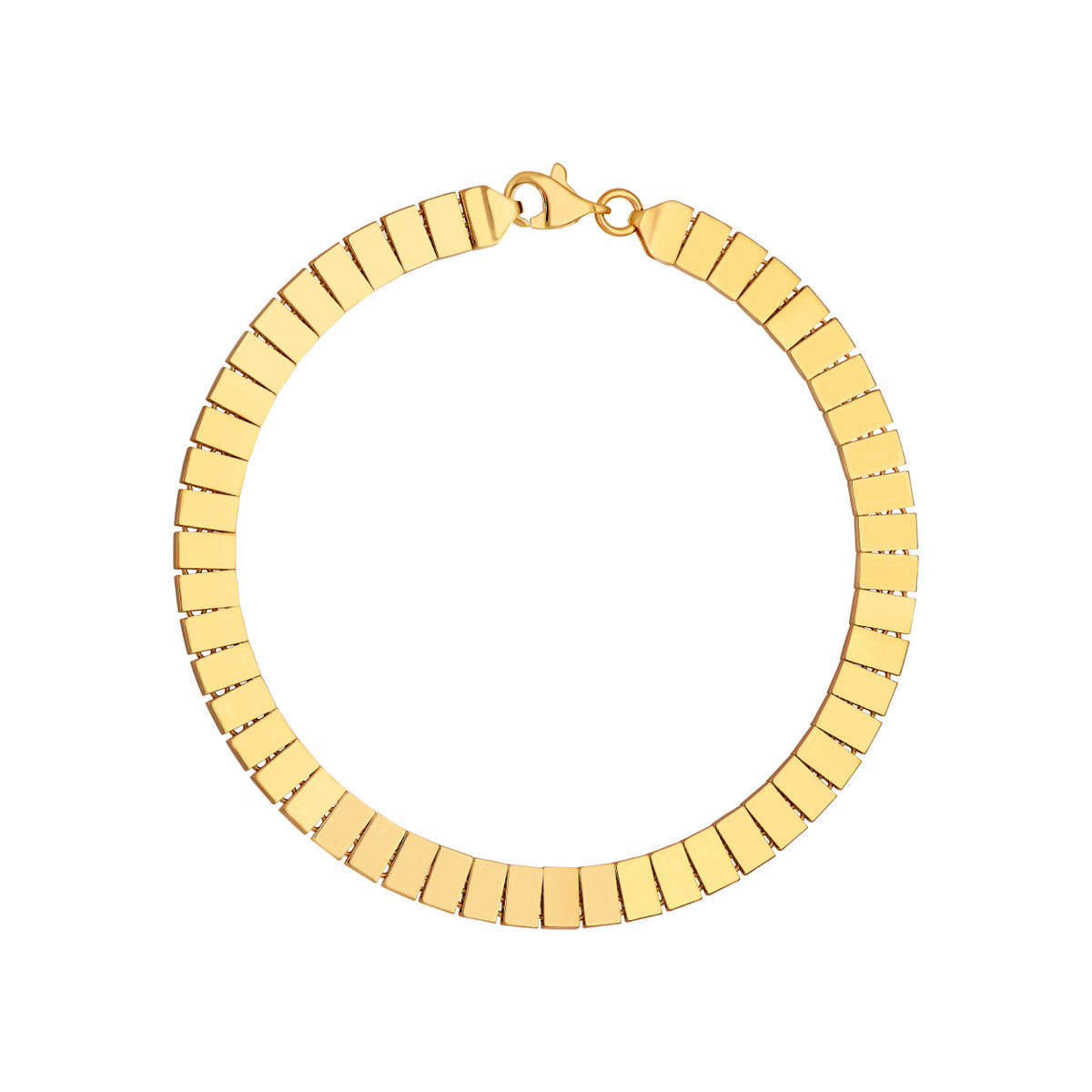 14K Yellow Gold Rectangular Link Bracelet Birmingham Jewelry Bracelet Birmingham Jewelry 