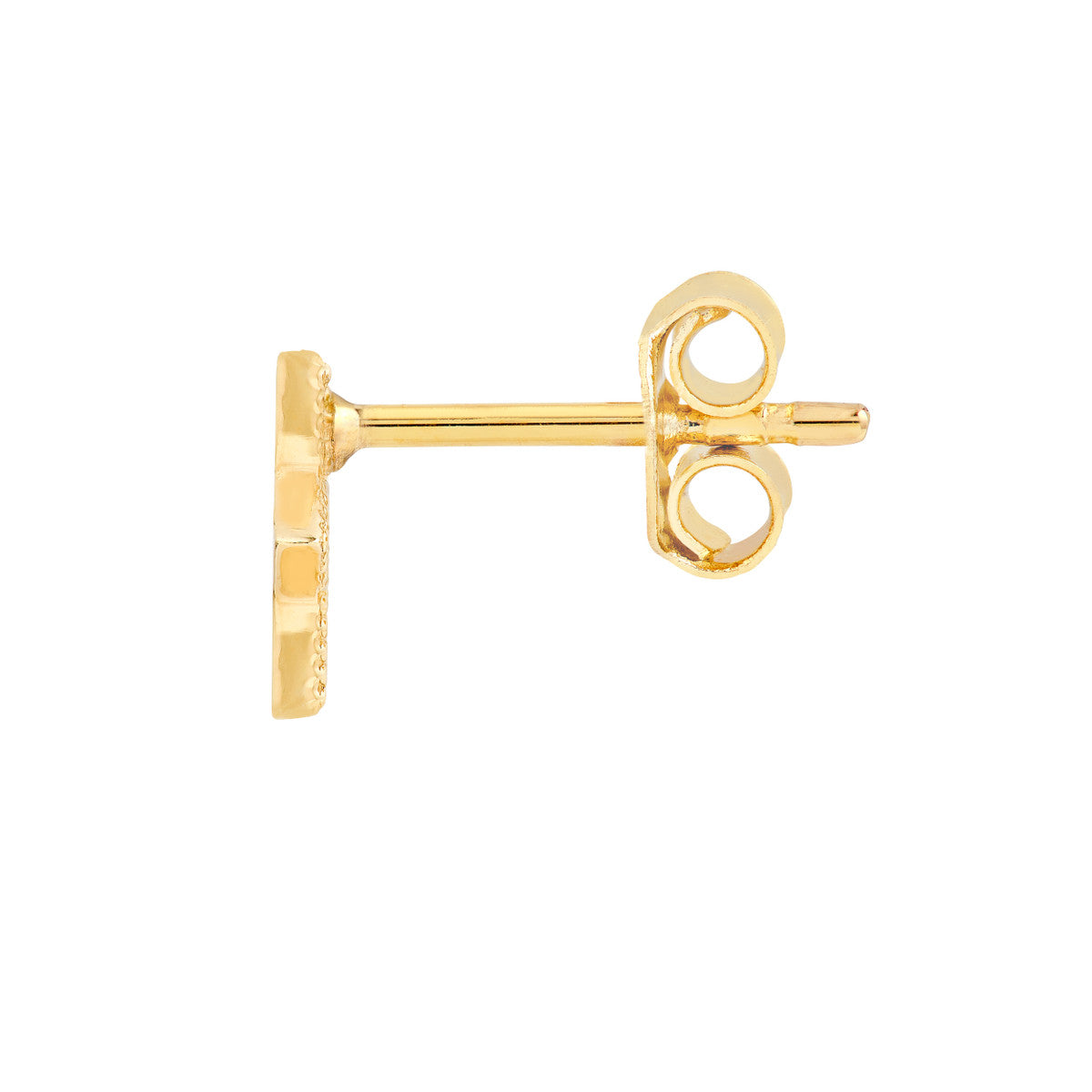 14K Yellow Gold Star of David Stud Earrings