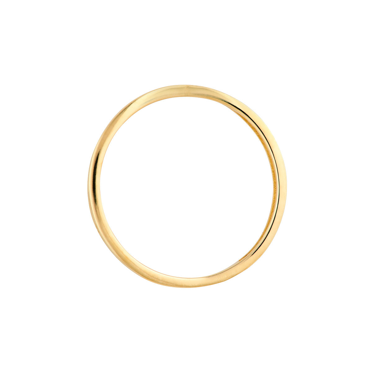 14K Yellow Gold Textured Pinched Band
