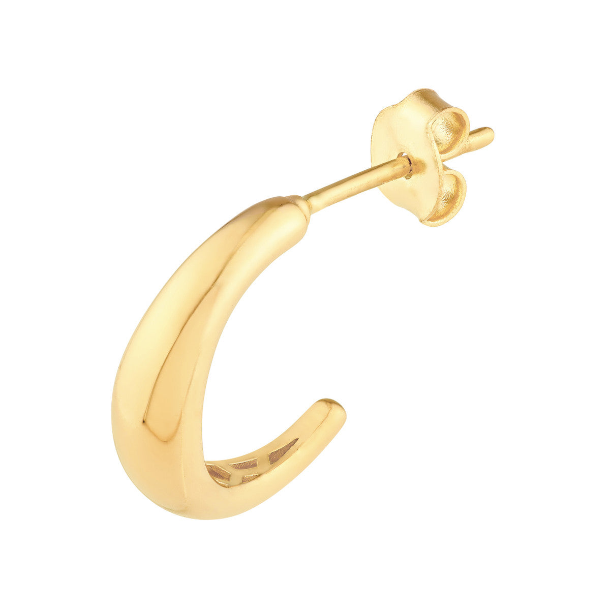 14K Yellow Gold Open Hoop Earrings