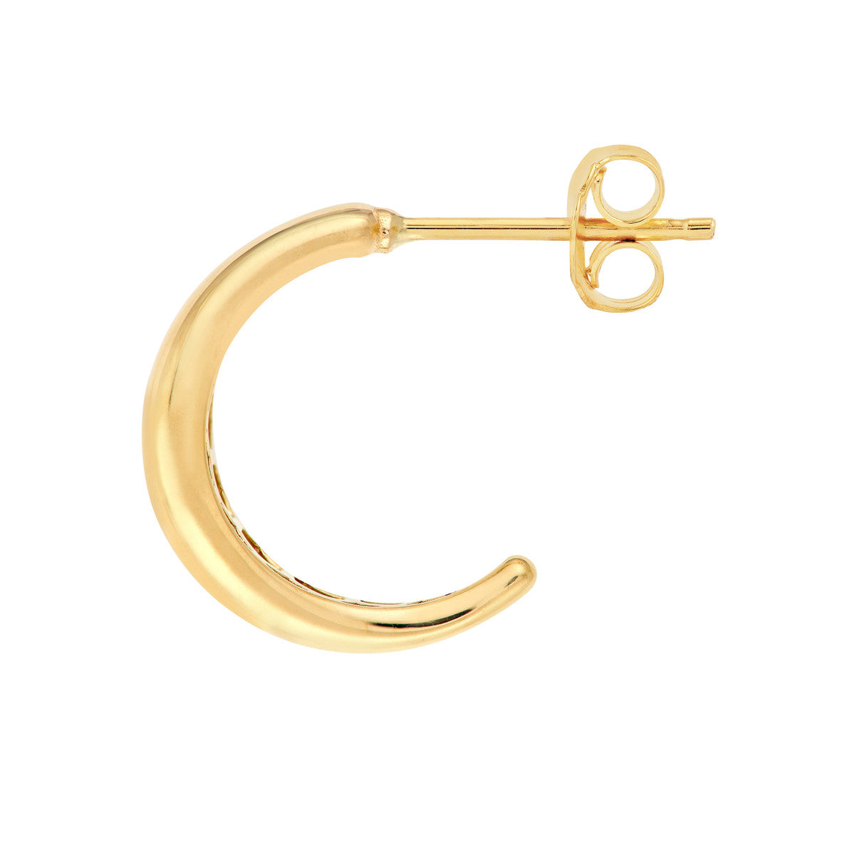 14K Yellow Gold Open Hoop Earrings