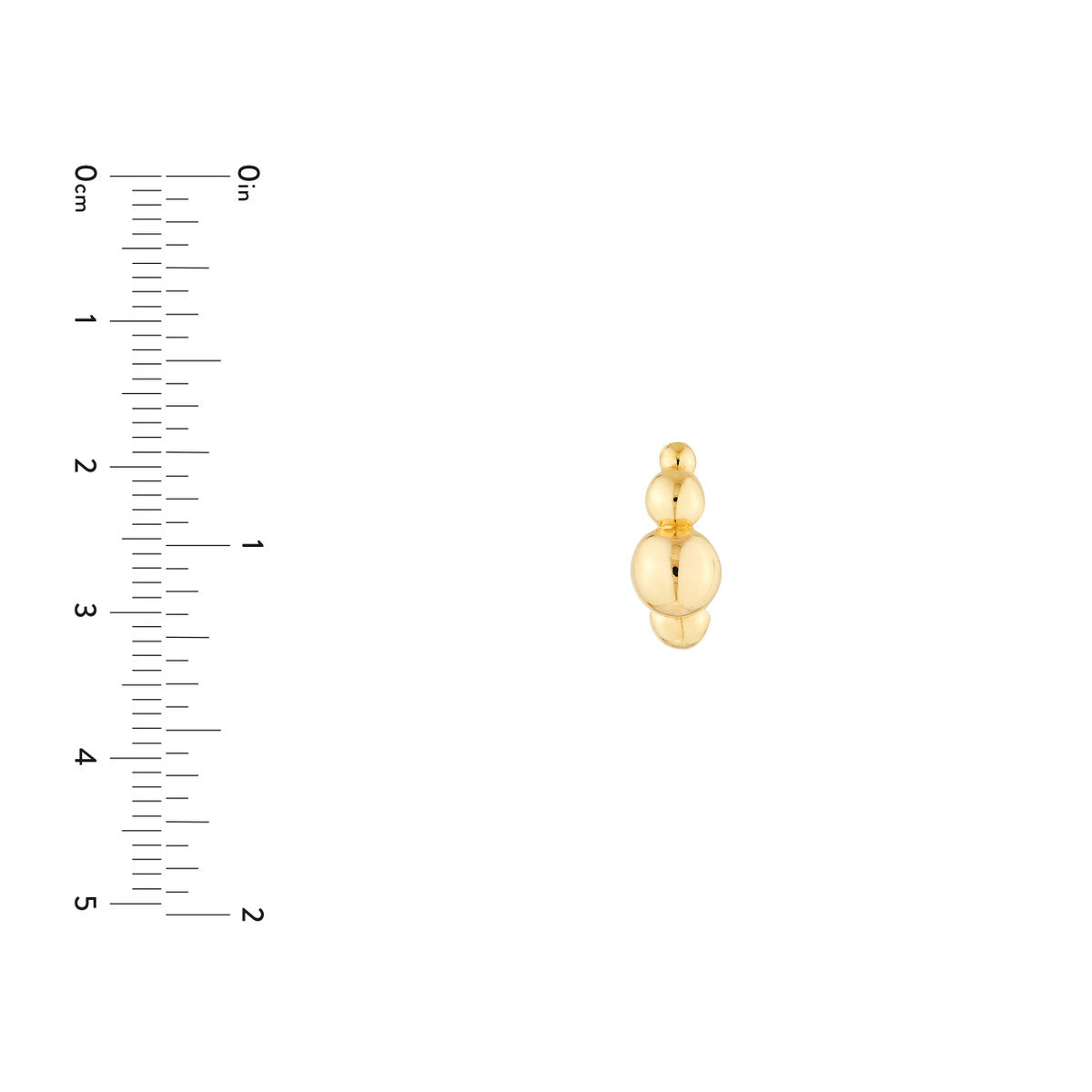 14K Yellow Gold Beaded Round Hoop Earrings Birmingham Jewelry Earrings Birmingham Jewelry 