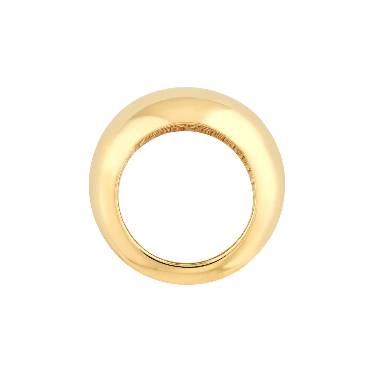 14K Yellow Gold Graduated Dome Ring