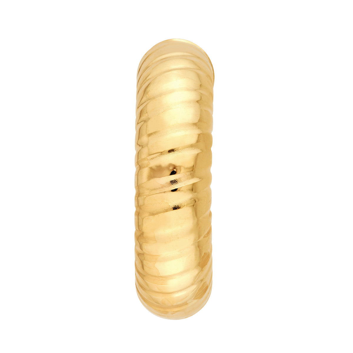 14K Yellow Gold 10.00mm ID Hammered Round Hoop Earrings