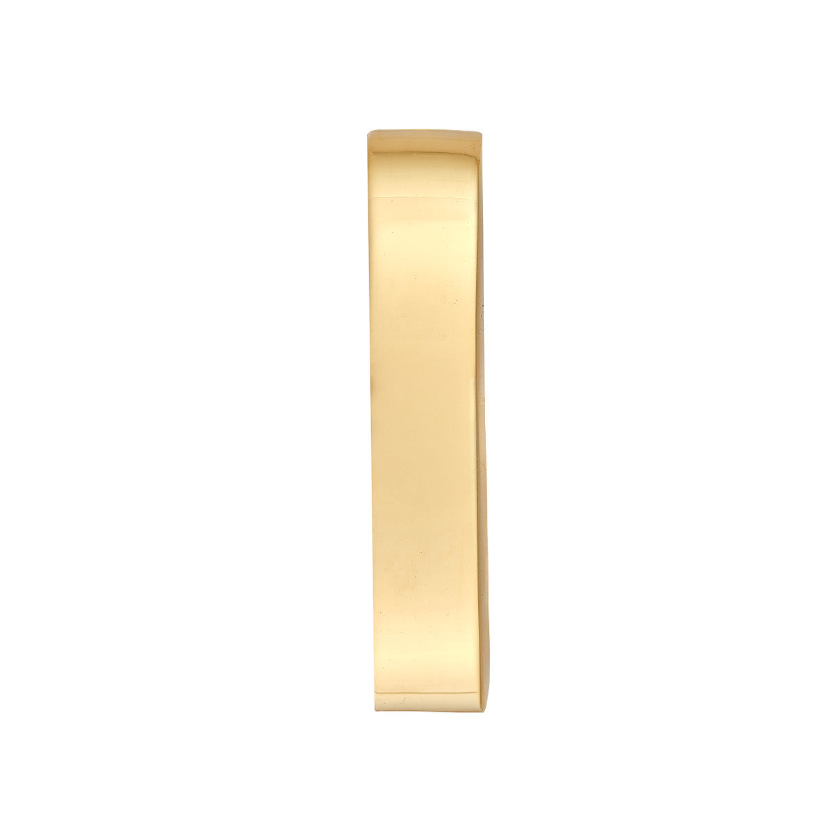 14K Yellow Gold 15.00mm Rectangle Tube Oval Hoop Earrings