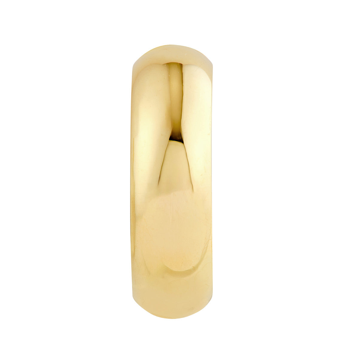 14K Gold 15.00mm D-Tube Round Hoop Earrings