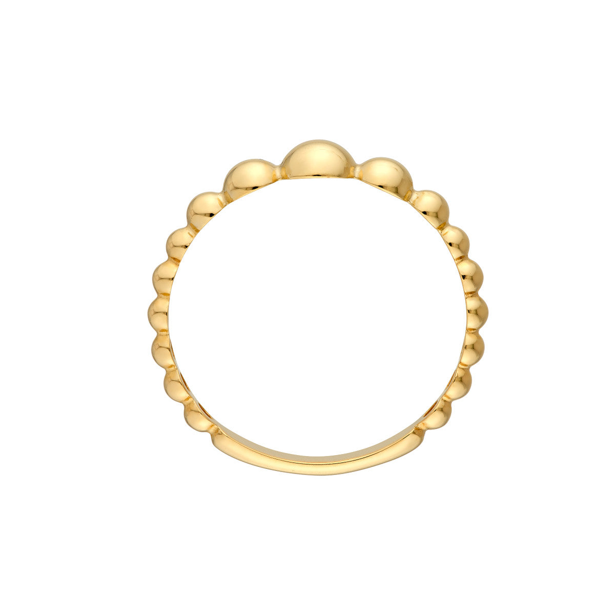 14K Yellow Gold Graduated Bead Ring Birmingham Jewelry Ring Birmingham Jewelry 