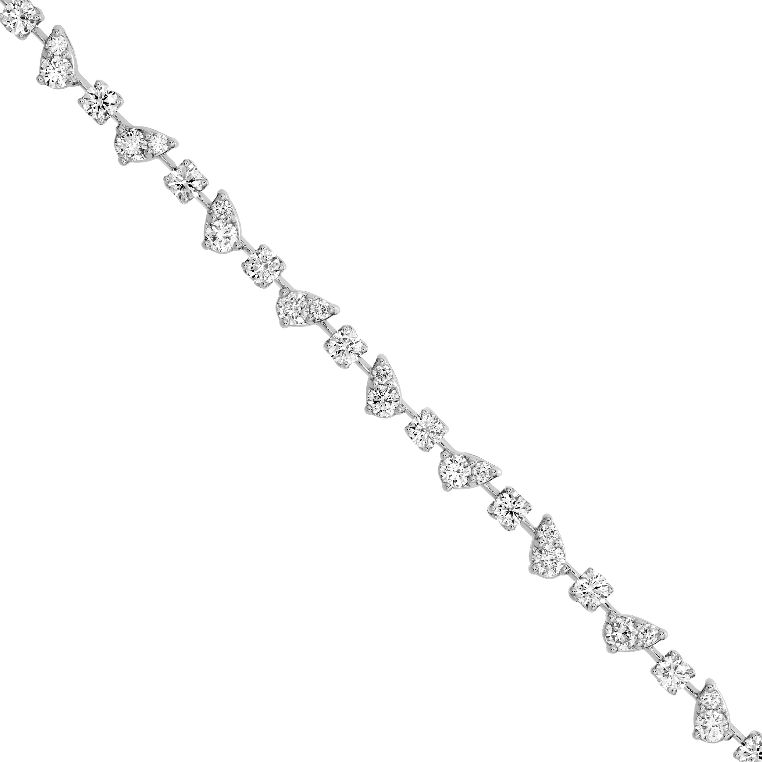 14K White Gold 3-1/3tcw Multi Round Diamond Bracelet Birmingham Jewelry Bracelet Birmingham Jewelry 