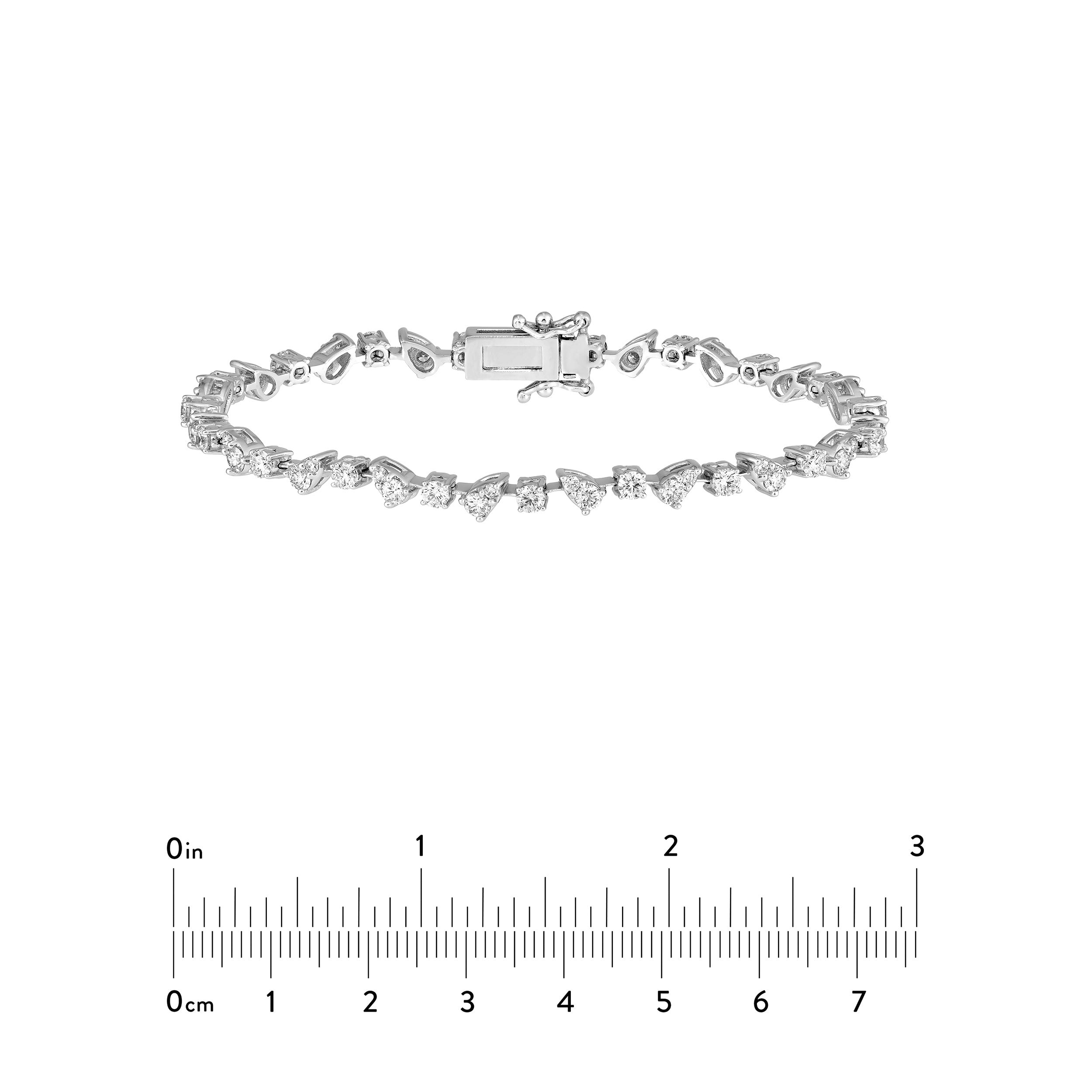 14K White Gold 3-1/3tcw Multi Round Diamond Bracelet Birmingham Jewelry Bracelet Birmingham Jewelry 