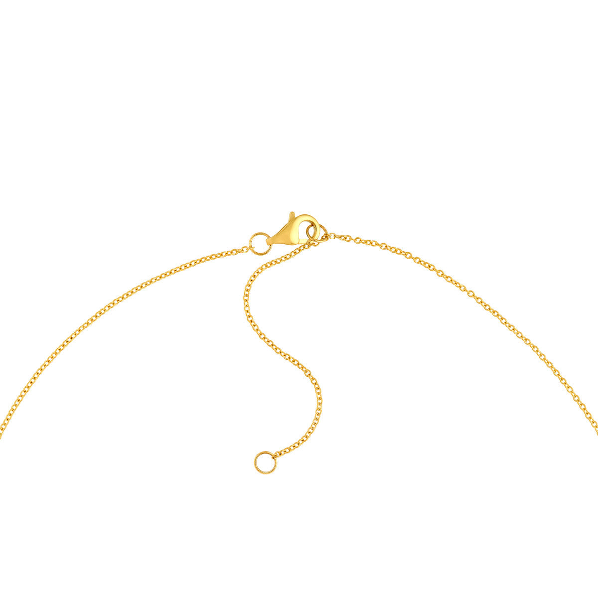 14K Two Tone Gold Diamond Pave Heart Necklace (0.5tcw)