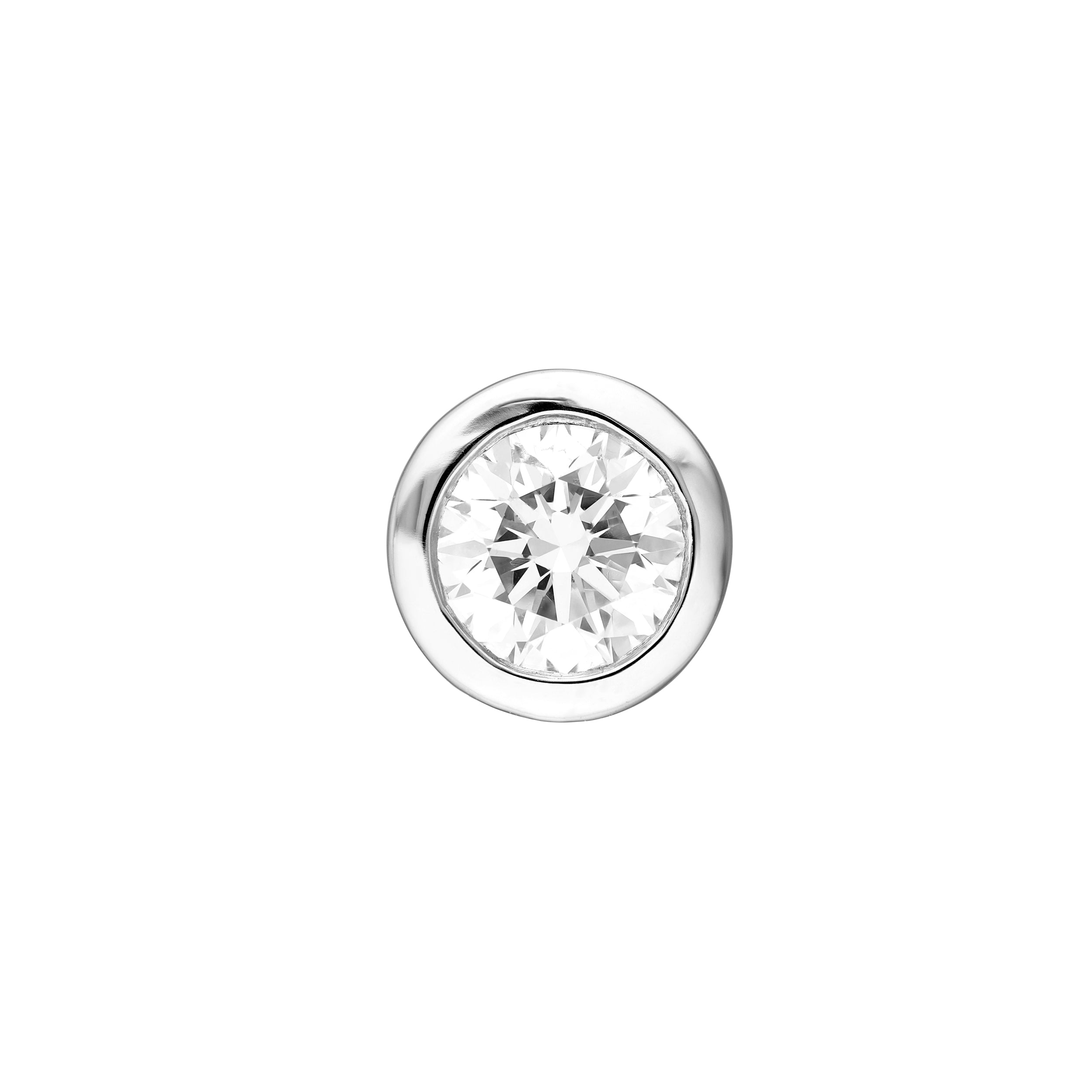 14K Gold 1/2tcw Round Diamond Martini Bezel Stud Earrings Birmingham Jewelry Earrings Birmingham Jewelry 