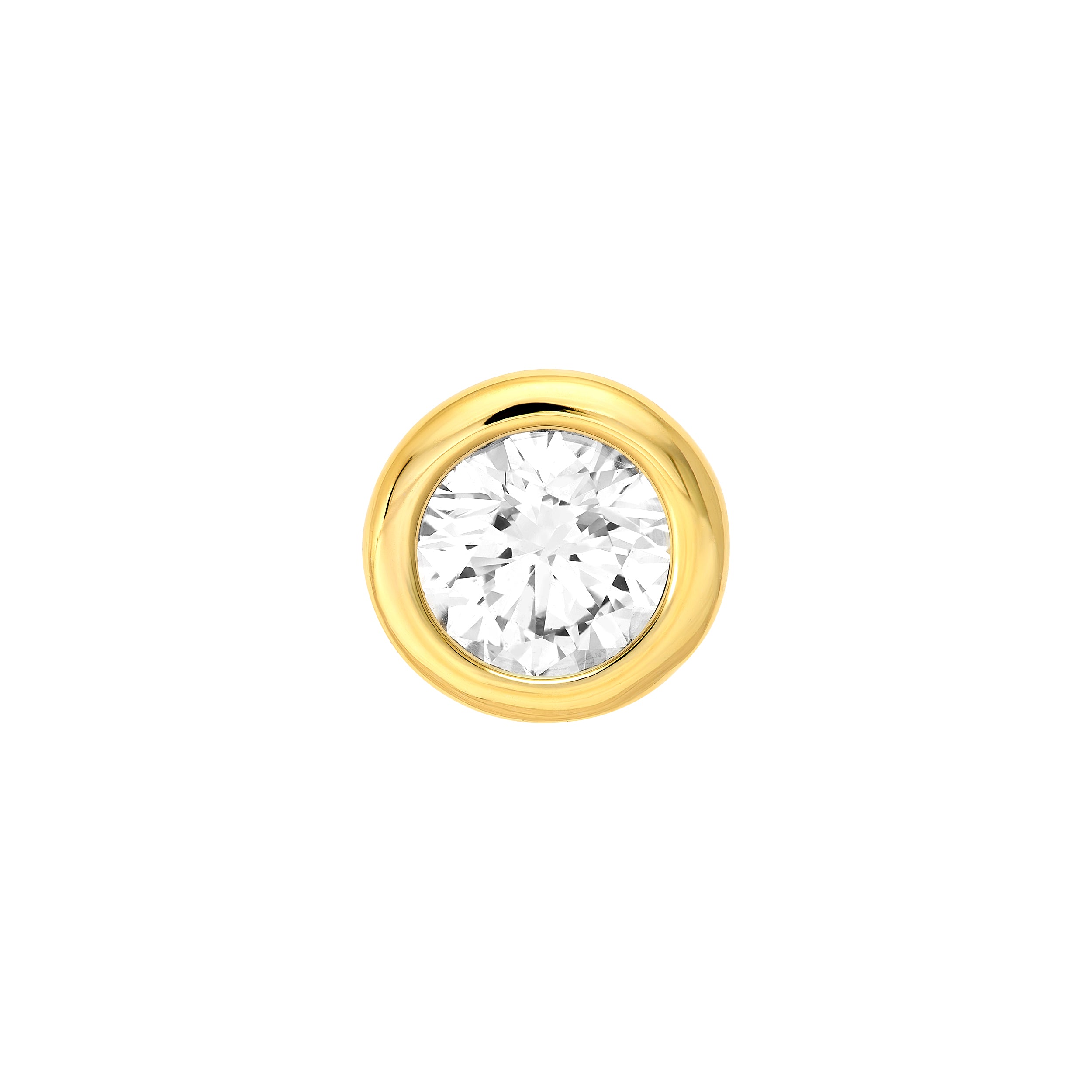 14K Gold 1/2tcw Round Diamond Martini Bezel Stud Earrings Birmingham Jewelry Earrings Birmingham Jewelry 