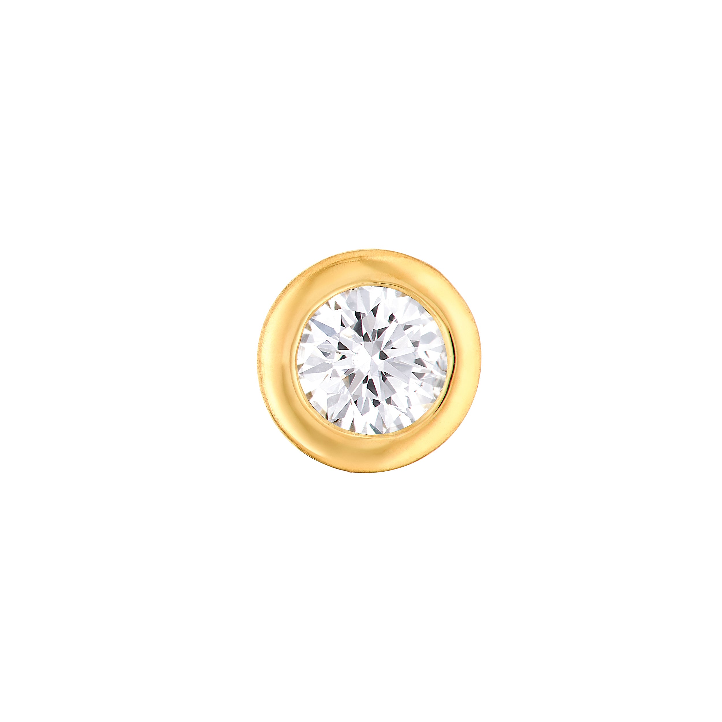 14K Gold 1/4tcw Round Diamond Martini Bezel Stud Earrings Birmingham Jewelry Earrings Birmingham Jewelry 