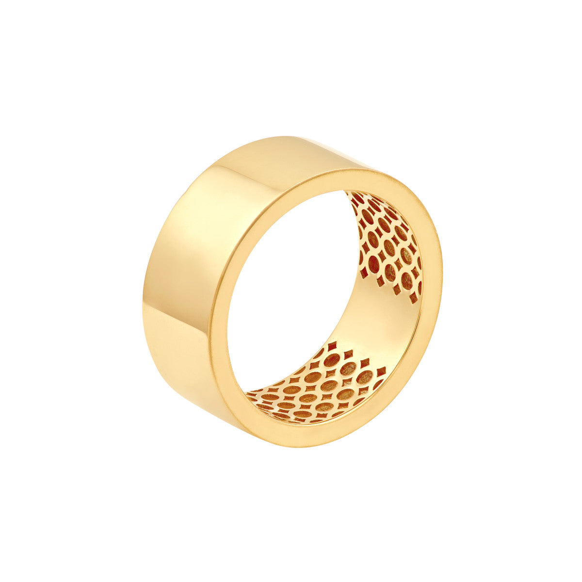 14K Yellow Gold Flat 8.00mm Band