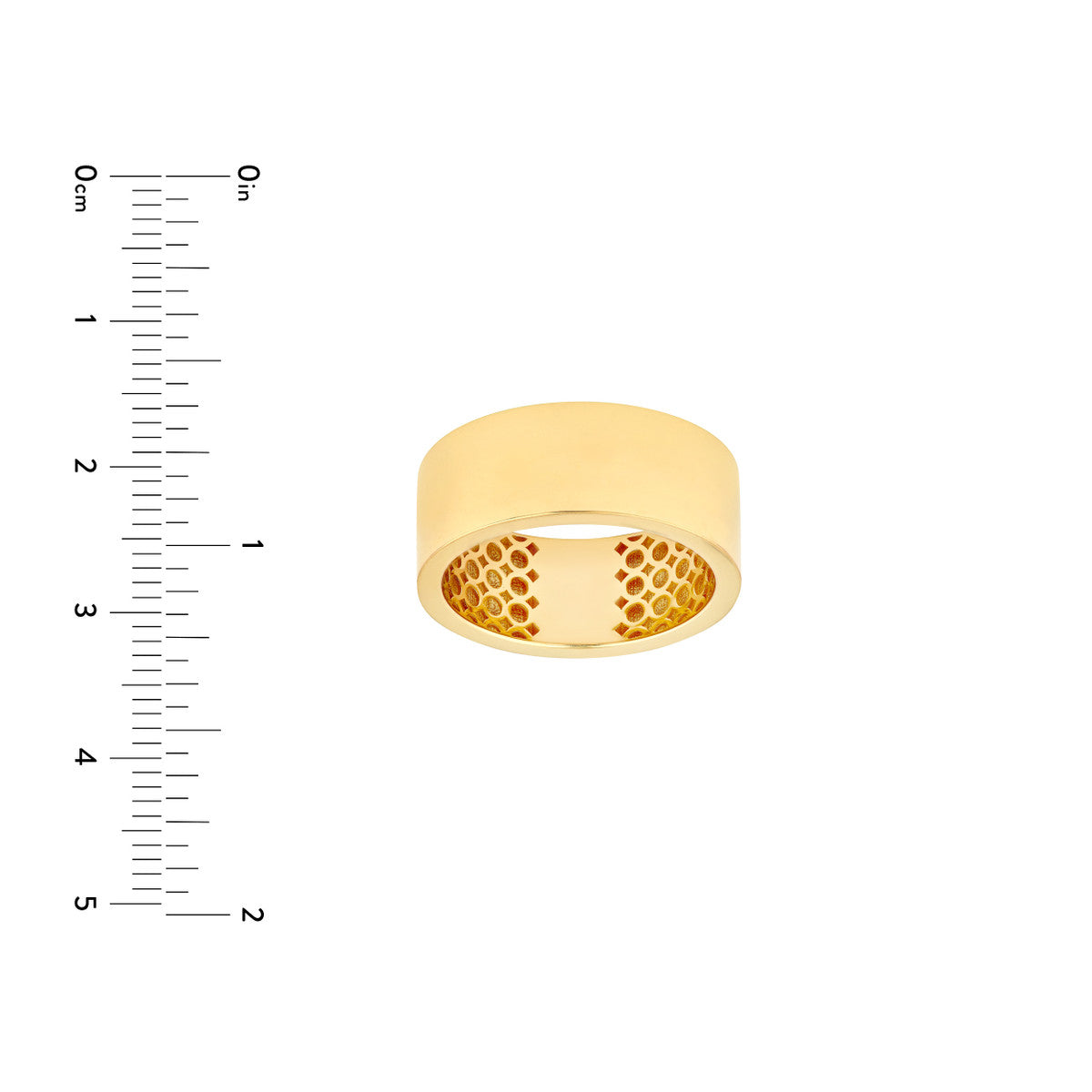 14K Yellow Gold Flat 8.00mm Band