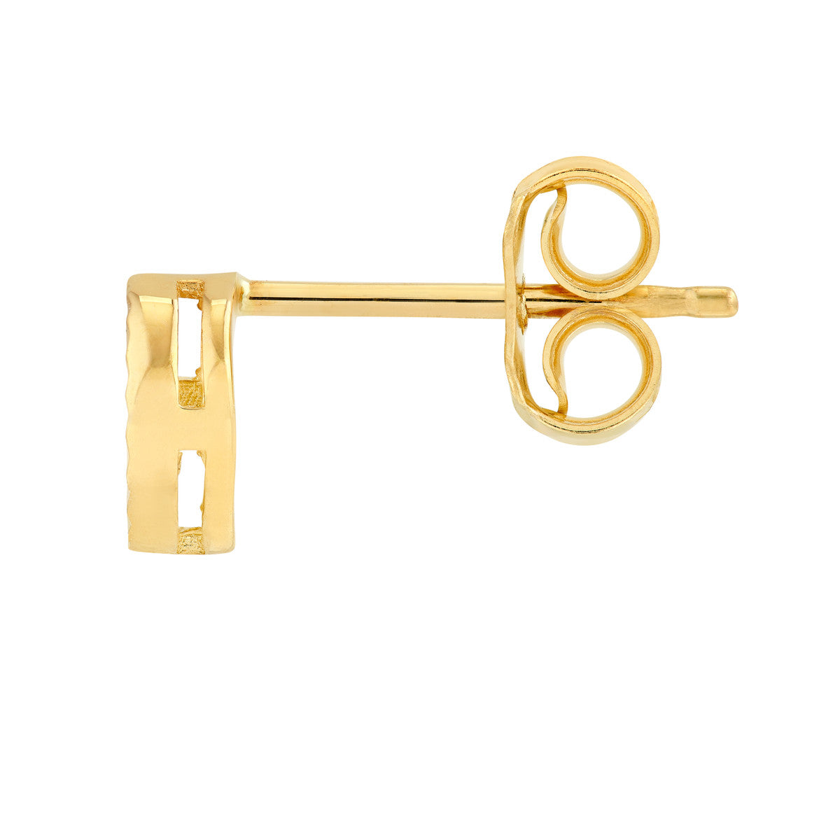14K Yellow Gold Radiant Round Stud Earrings Birmingham Jewelry Earrings Birmingham Jewelry 