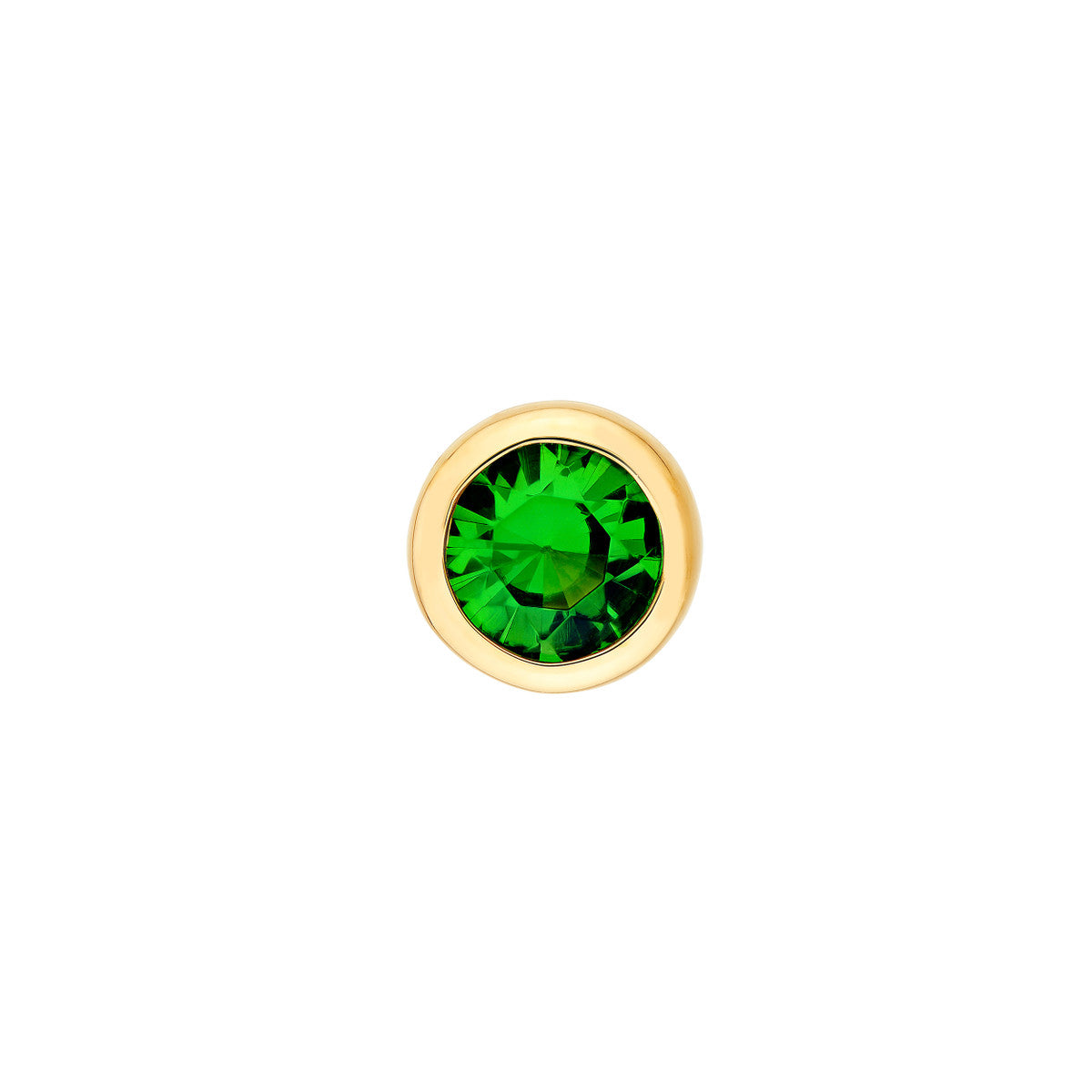 14K Yellow Gold 3.00mm Round Tsavorite Stud Earrings Birmingham Jewelry Earrings Birmingham Jewelry 