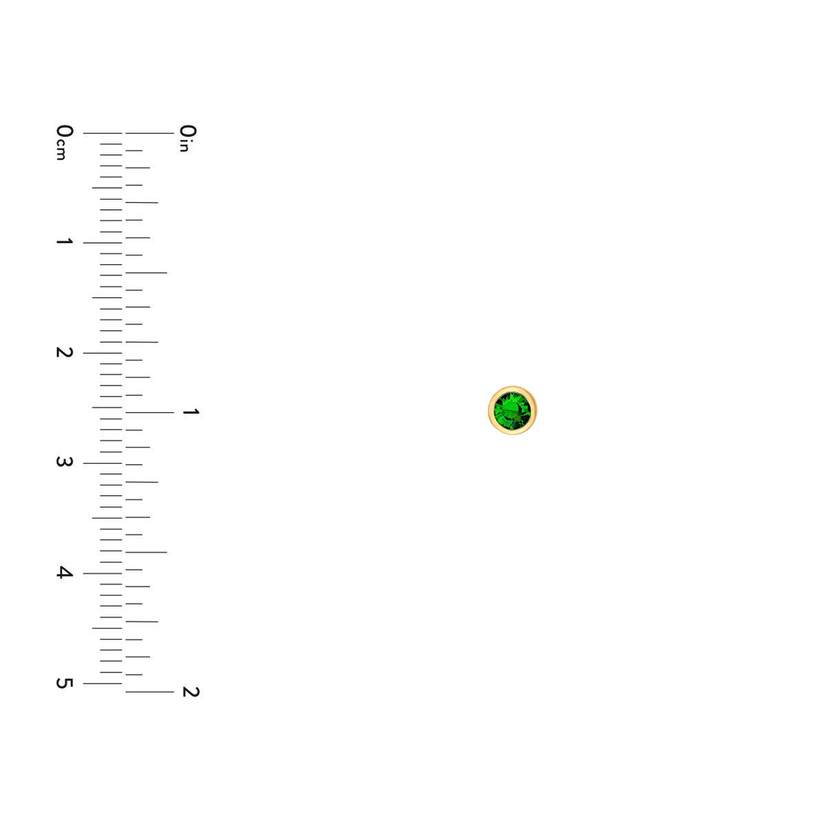 14K Yellow Gold 3.00mm Round Tsavorite Stud Earrings Birmingham Jewelry Earrings Birmingham Jewelry 