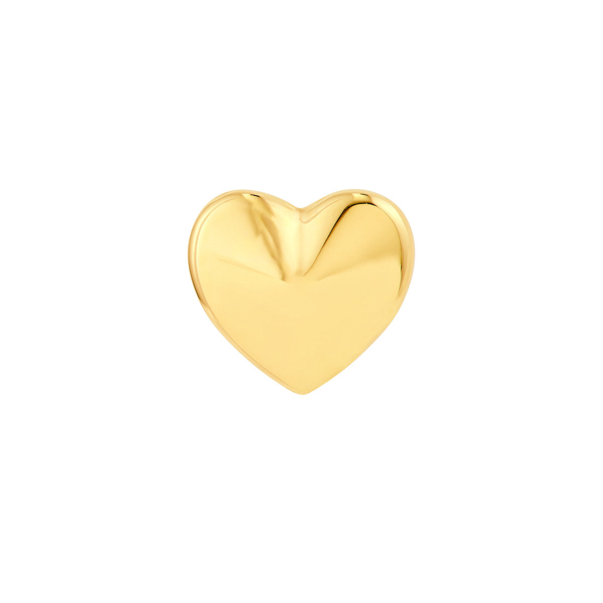 14K Yellow Gold Faceted Heart Stud Earrings Birmingham Jewelry Earrings Birmingham Jewelry 