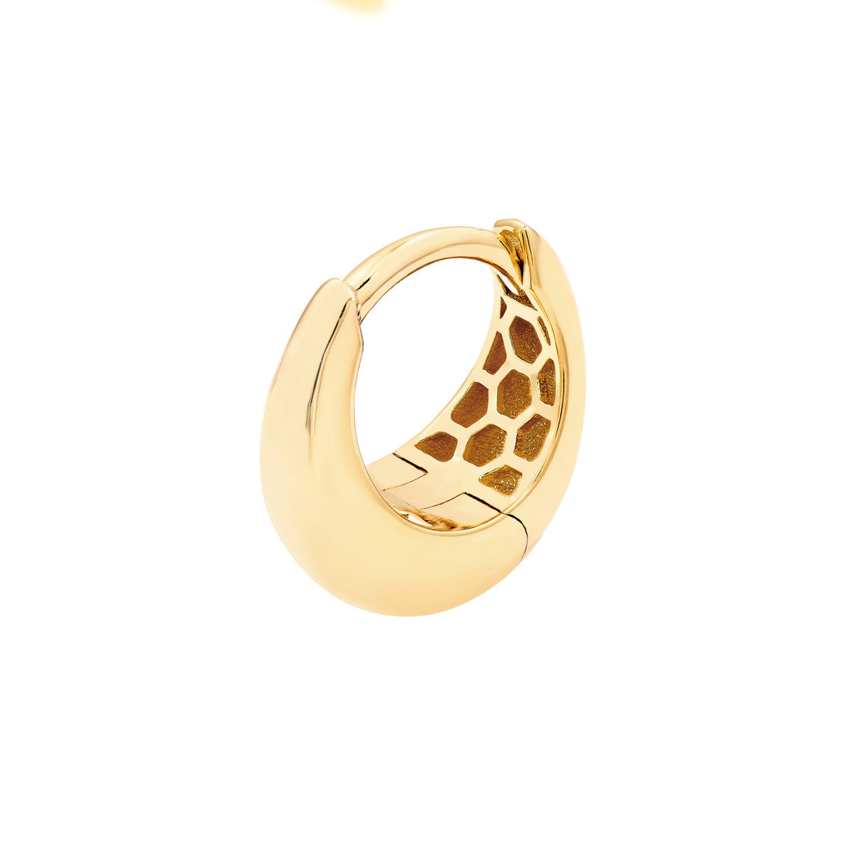 14K Yellow Gold Small Graduated Round Hoop Earrings