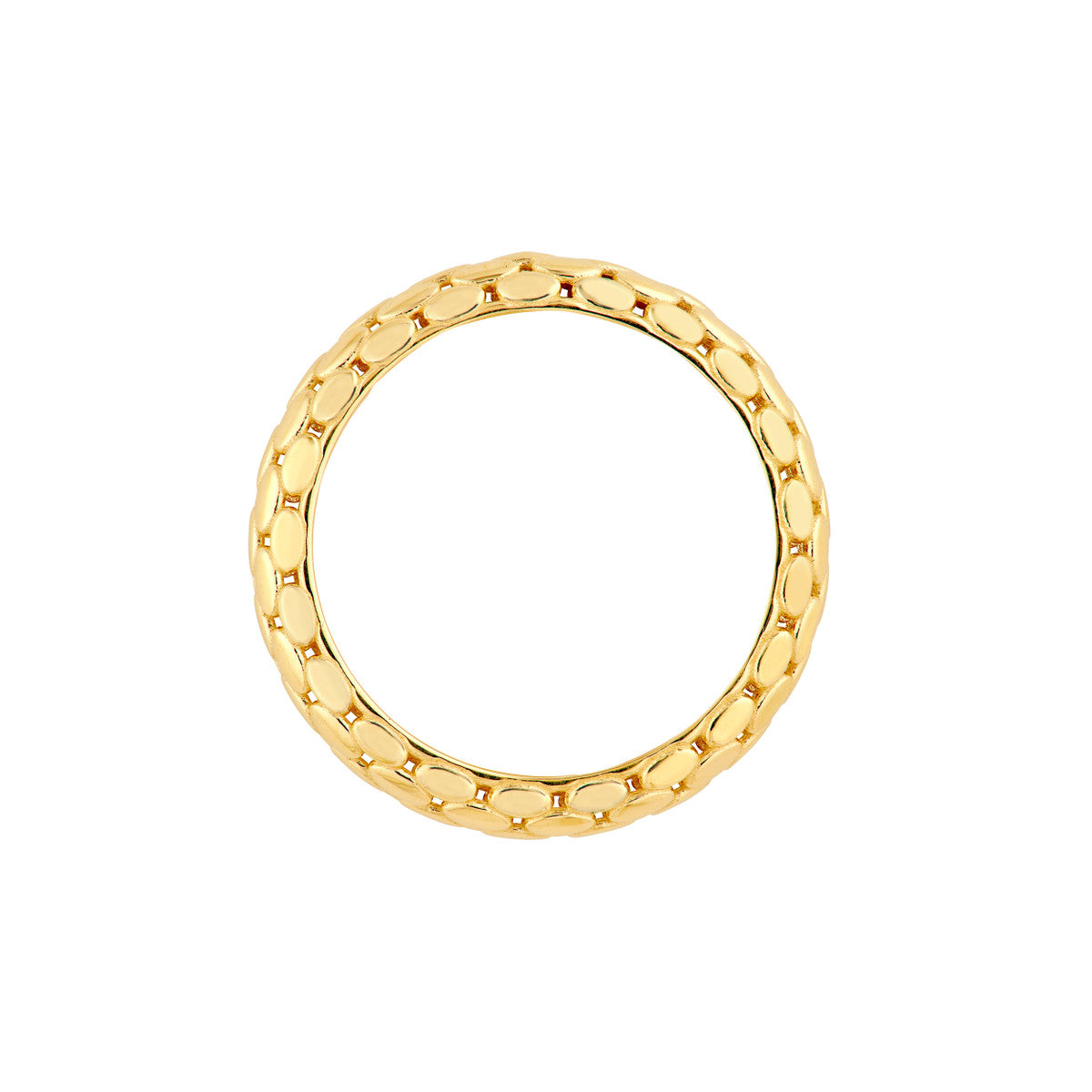 14K Yellow Gold Woven Design Band Ring