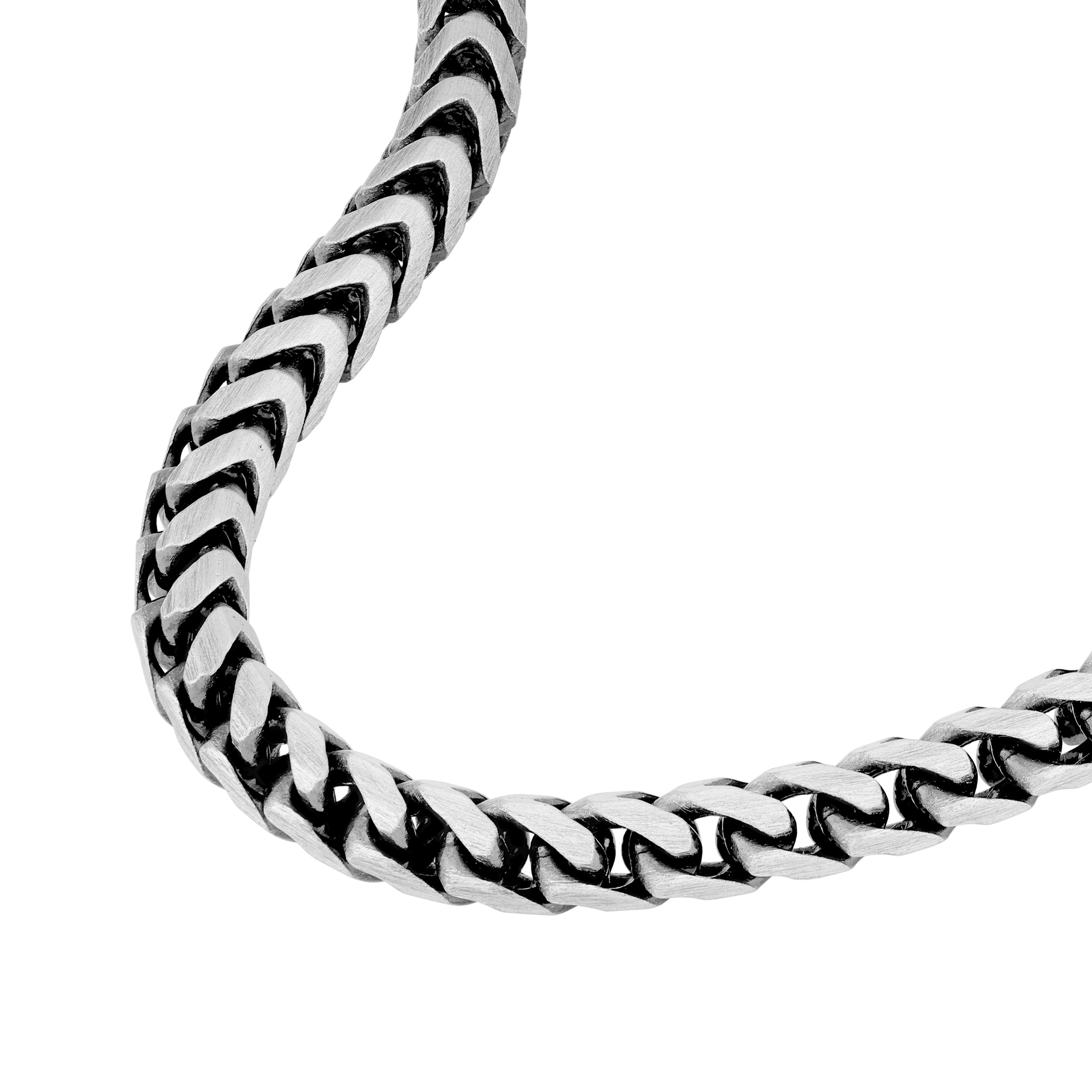 Sterling Silver 3.10mm 8-Sided Franco Bracelet