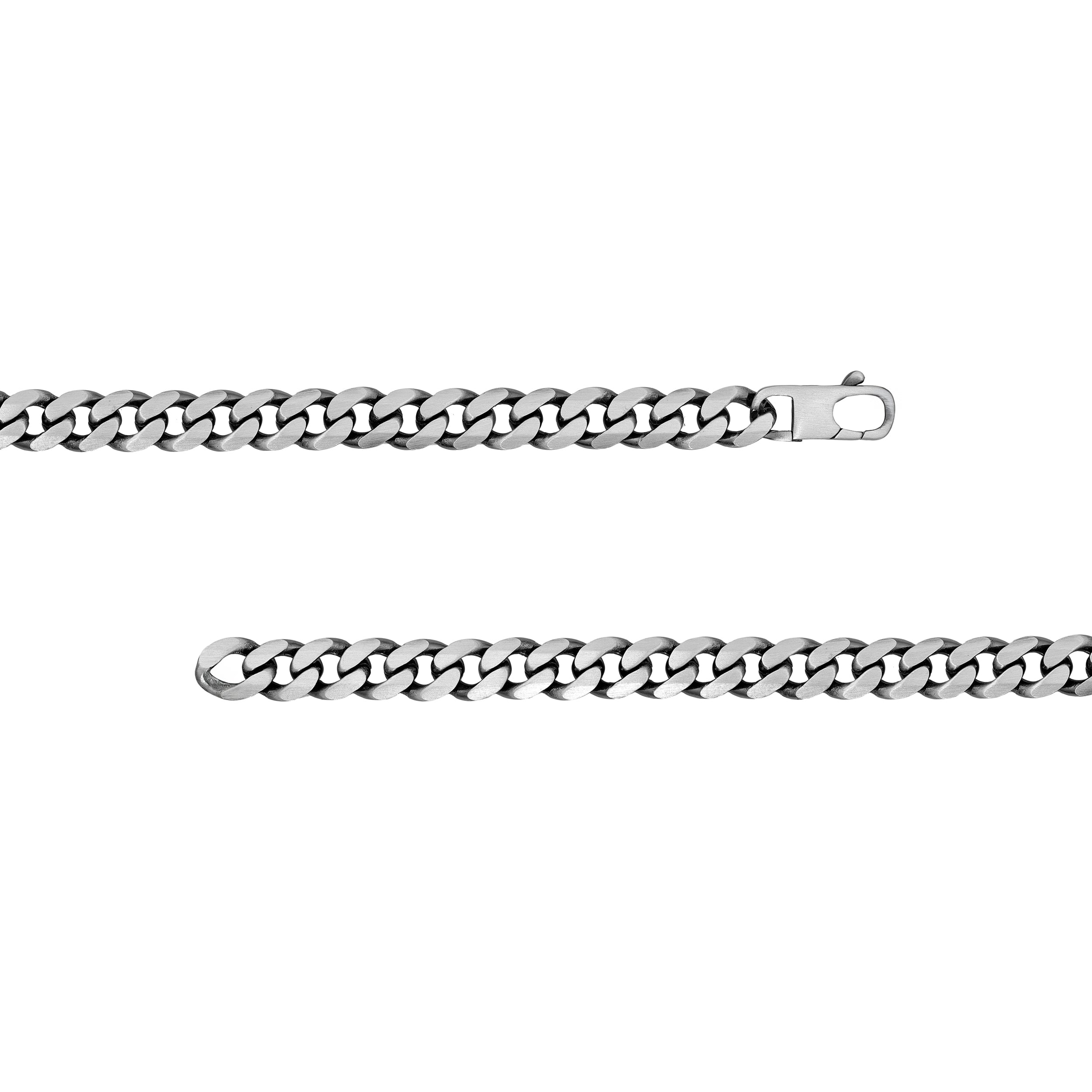 Sterling Silver 9.30mm 6-Sided D/C Curb Bracelet
