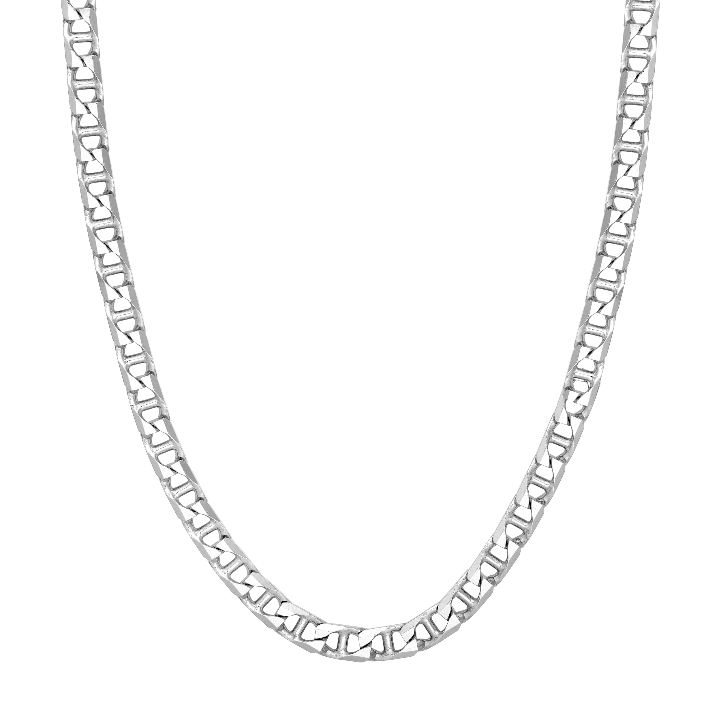 Sterling Silver 7.30mm D/C Mariner Chain