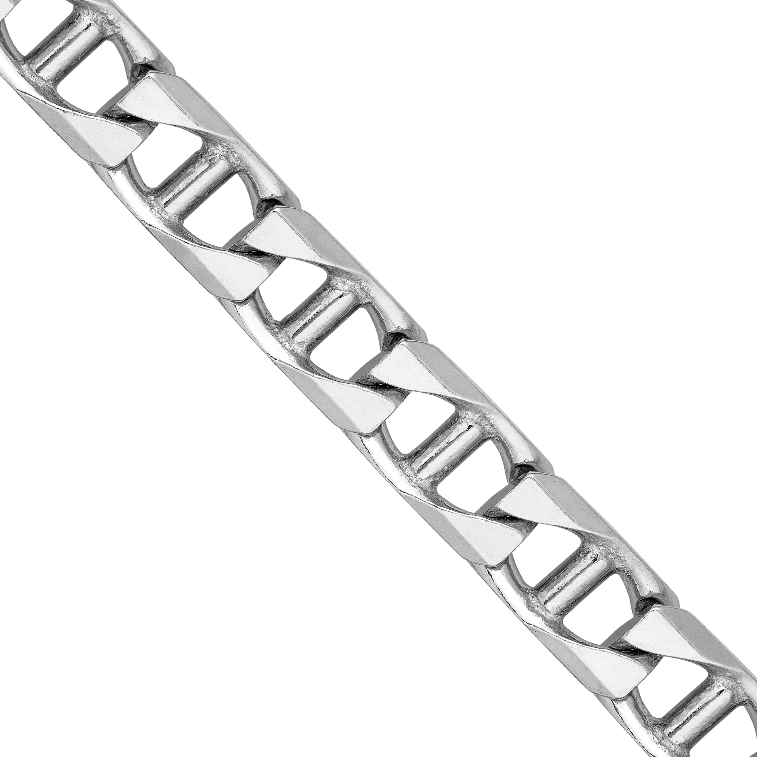 Sterling Silver 7.30mm D/C Mariner Chain