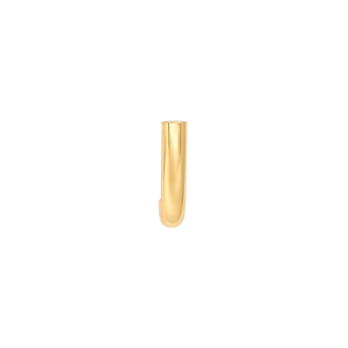 14K Yellow Gold 4.00mm Small Round J Hoop Earrings Birmingham Jewelry Earrings Birmingham Jewelry 